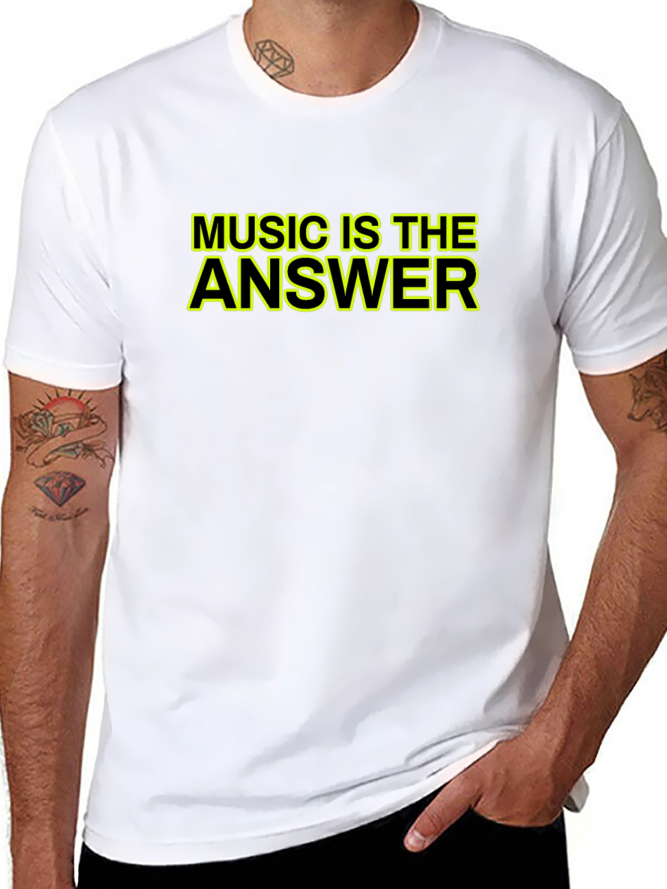 Music is The Answer Graphic Tee