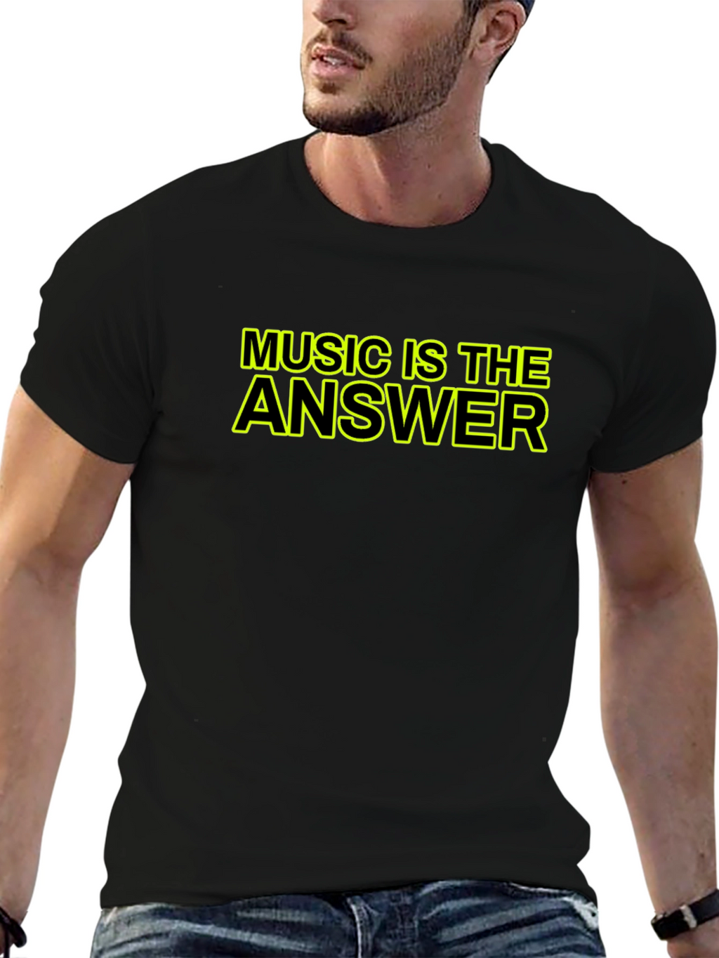 Music is The Answer Graphic Tee