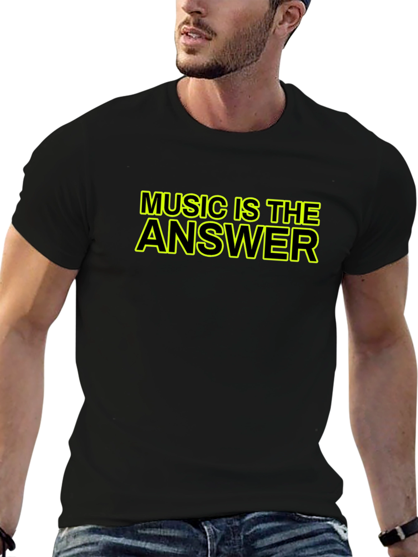 Music is The Answer Graphic Tee