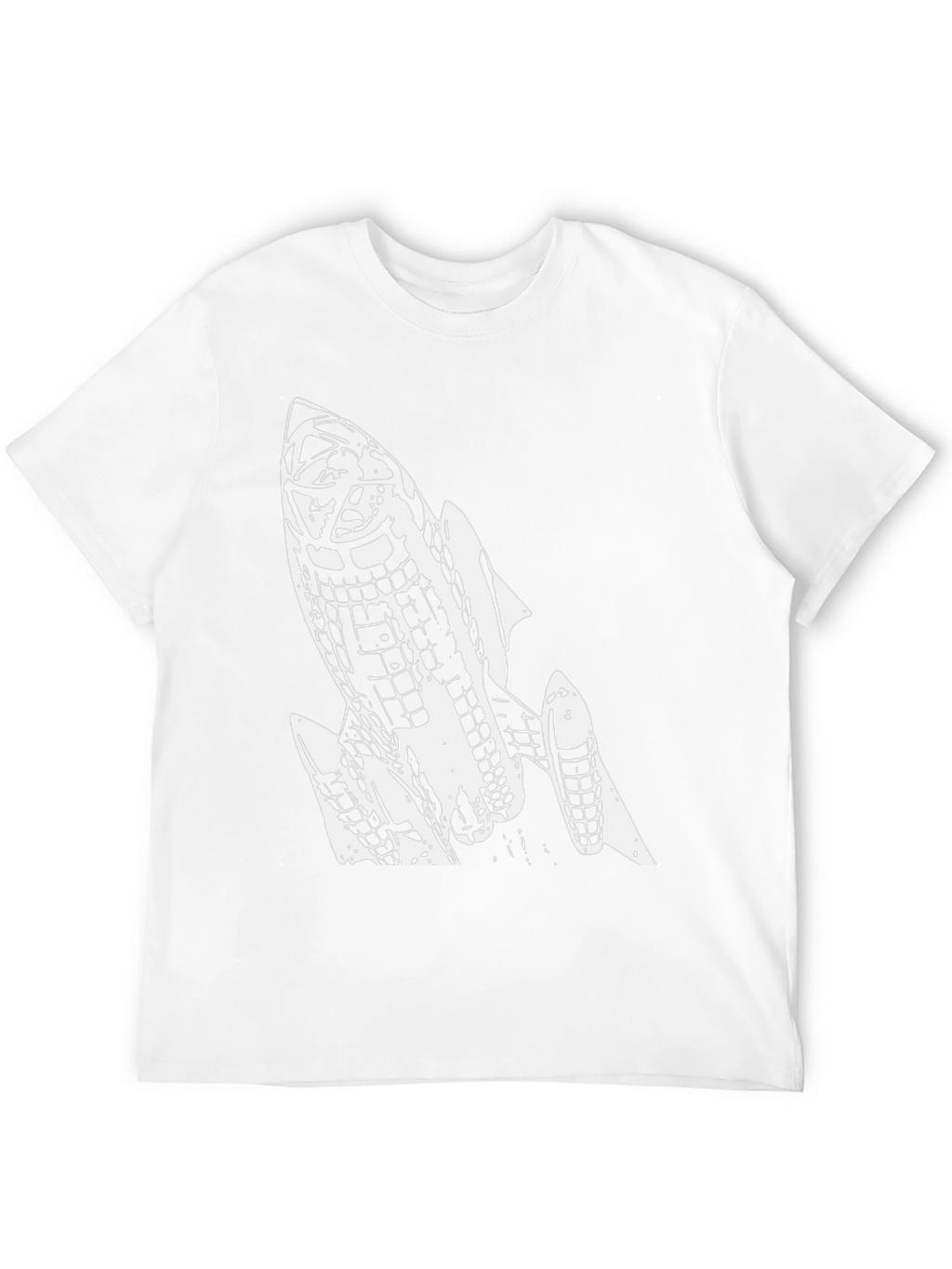 Rocket Graphic Tee - Cool Black Cotton T-Shirt