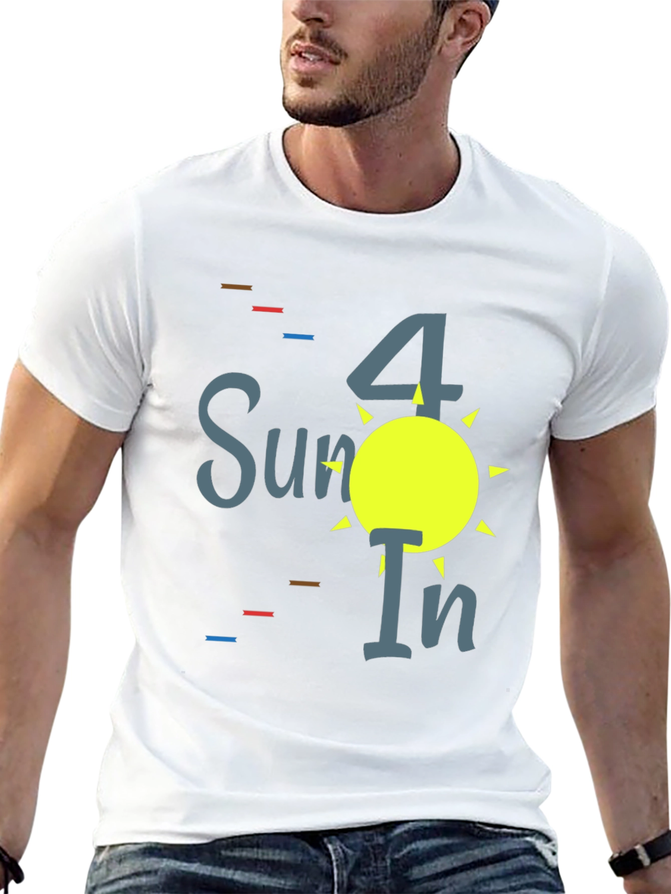 Summer Fun Black Graphic Tee