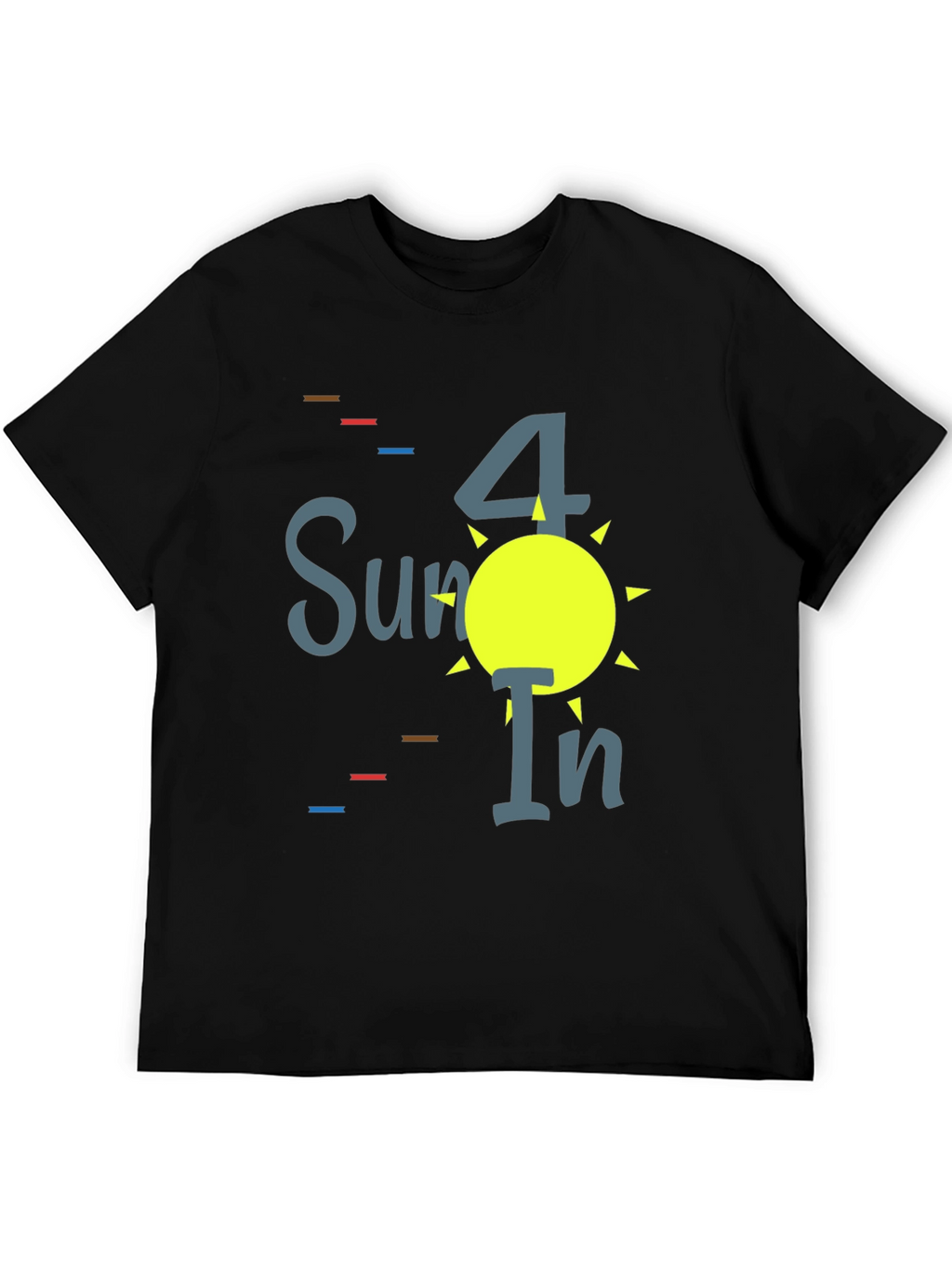Summer Fun Black Graphic Tee