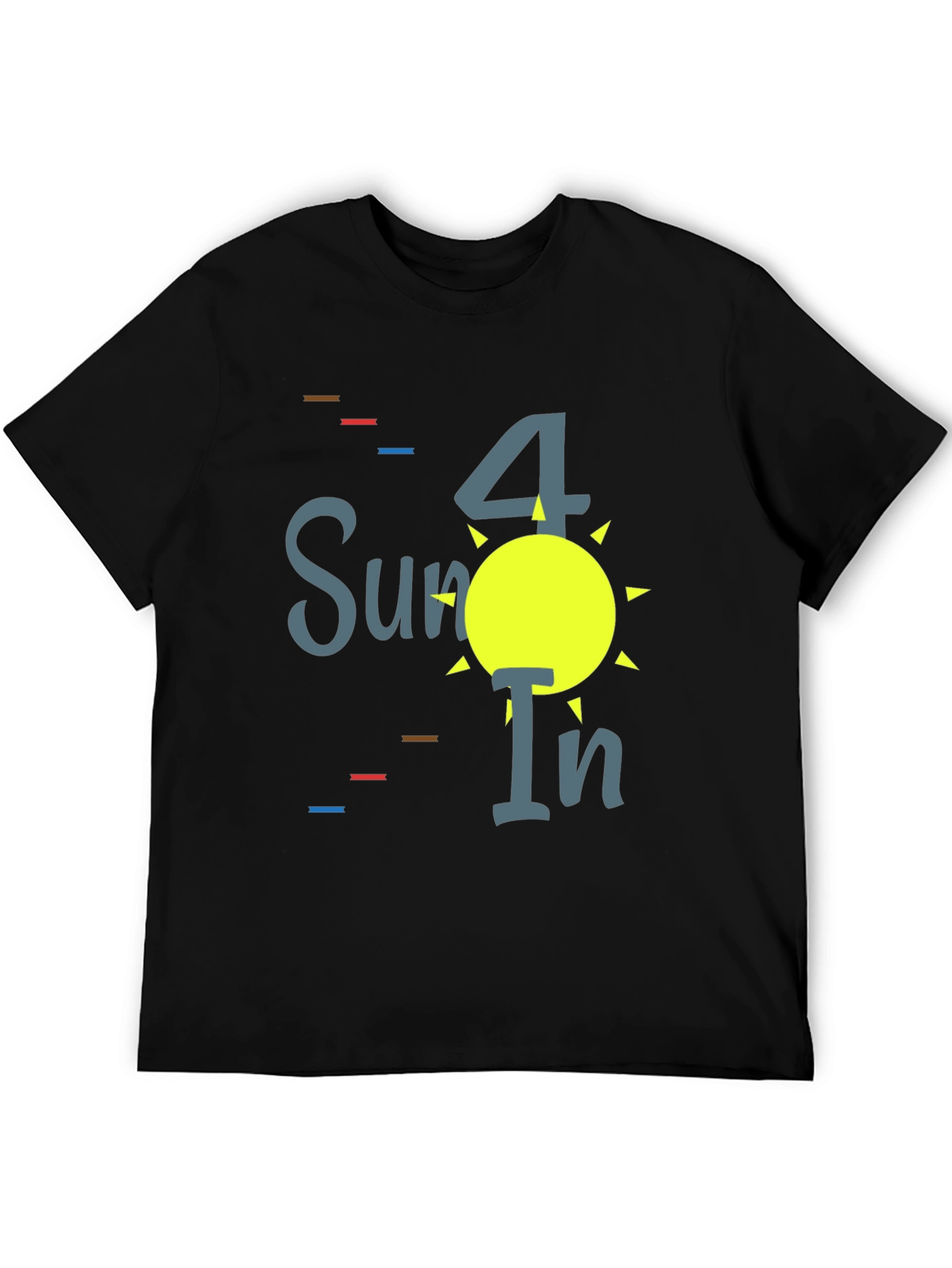 Summer Fun Black Graphic Tee