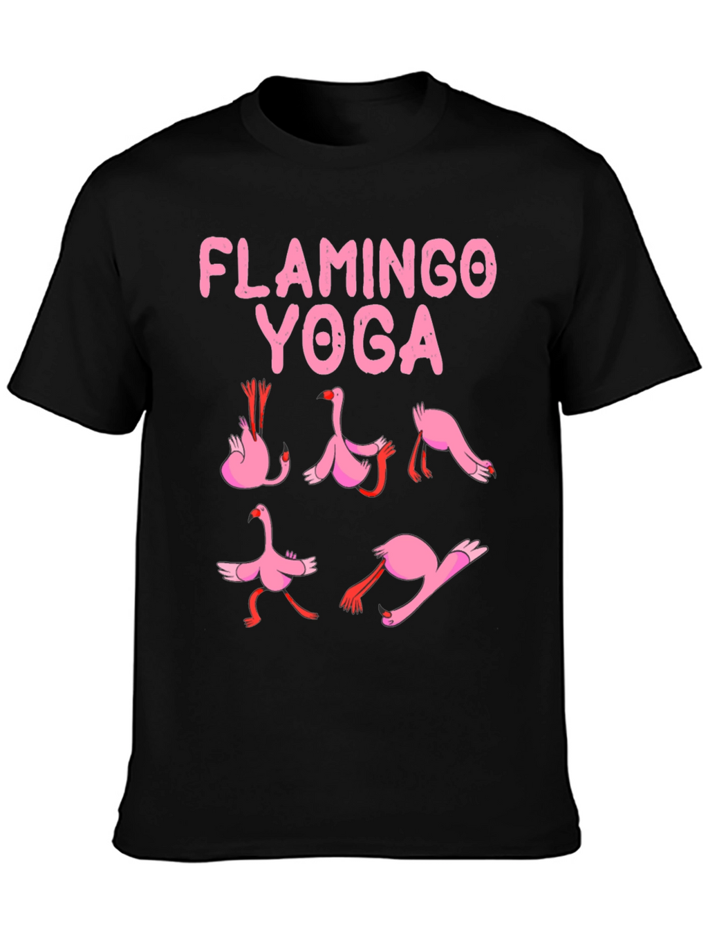 Flamingo Yoga Graphic T-Shirt