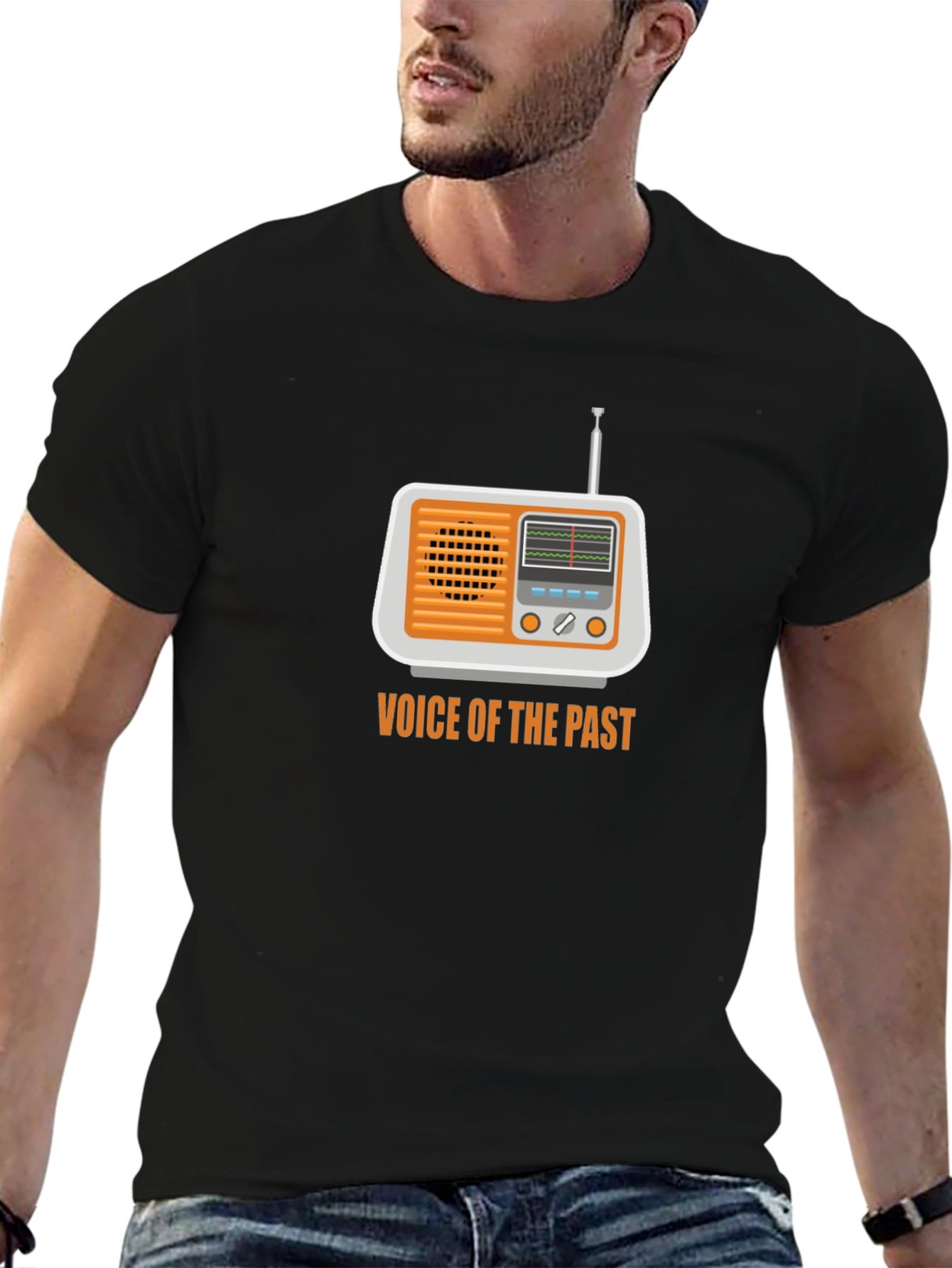 Vintage Radio Graphic T-Shirt - Voice of the Past