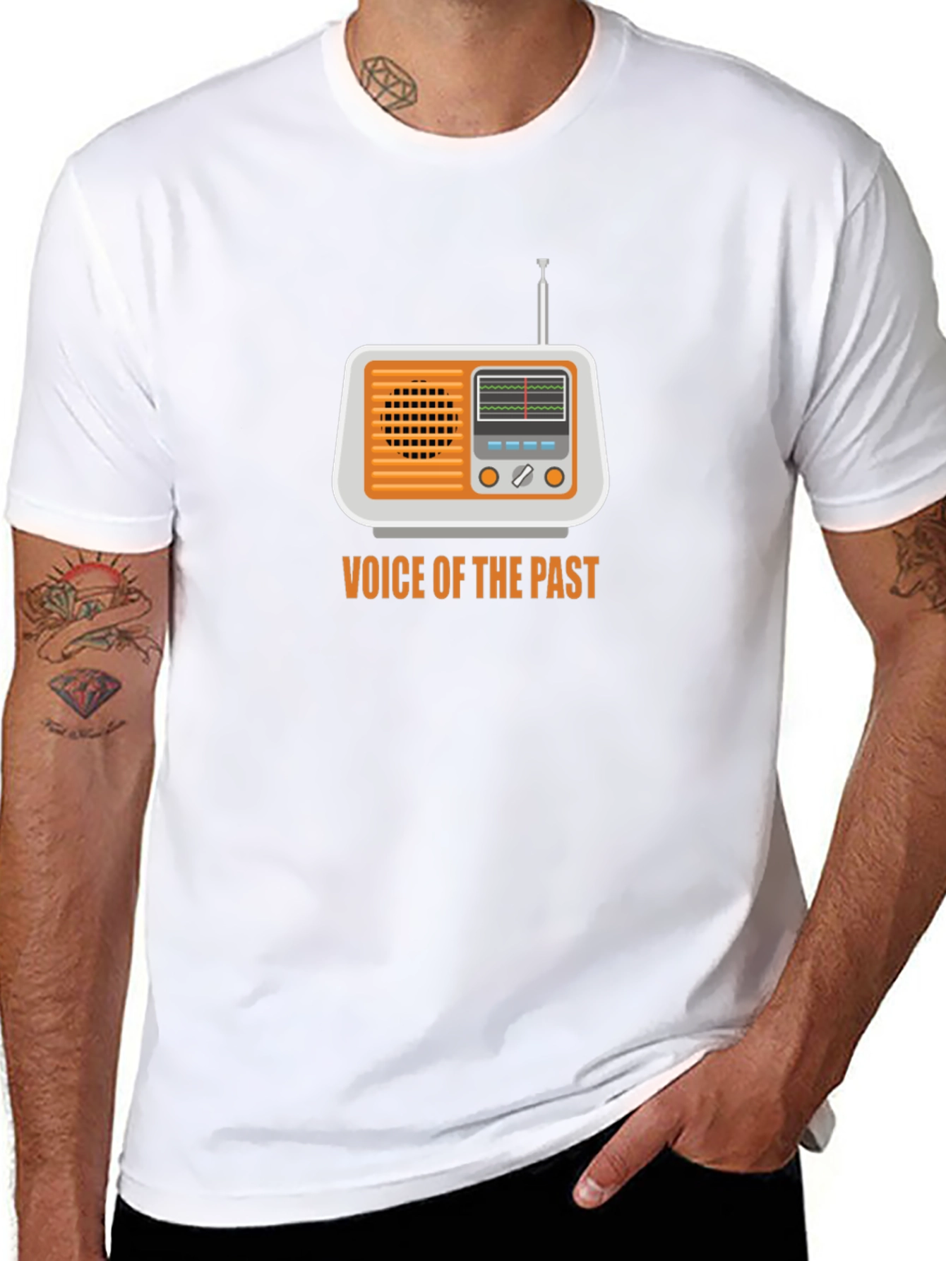 Vintage Radio Graphic T-Shirt - Voice of the Past