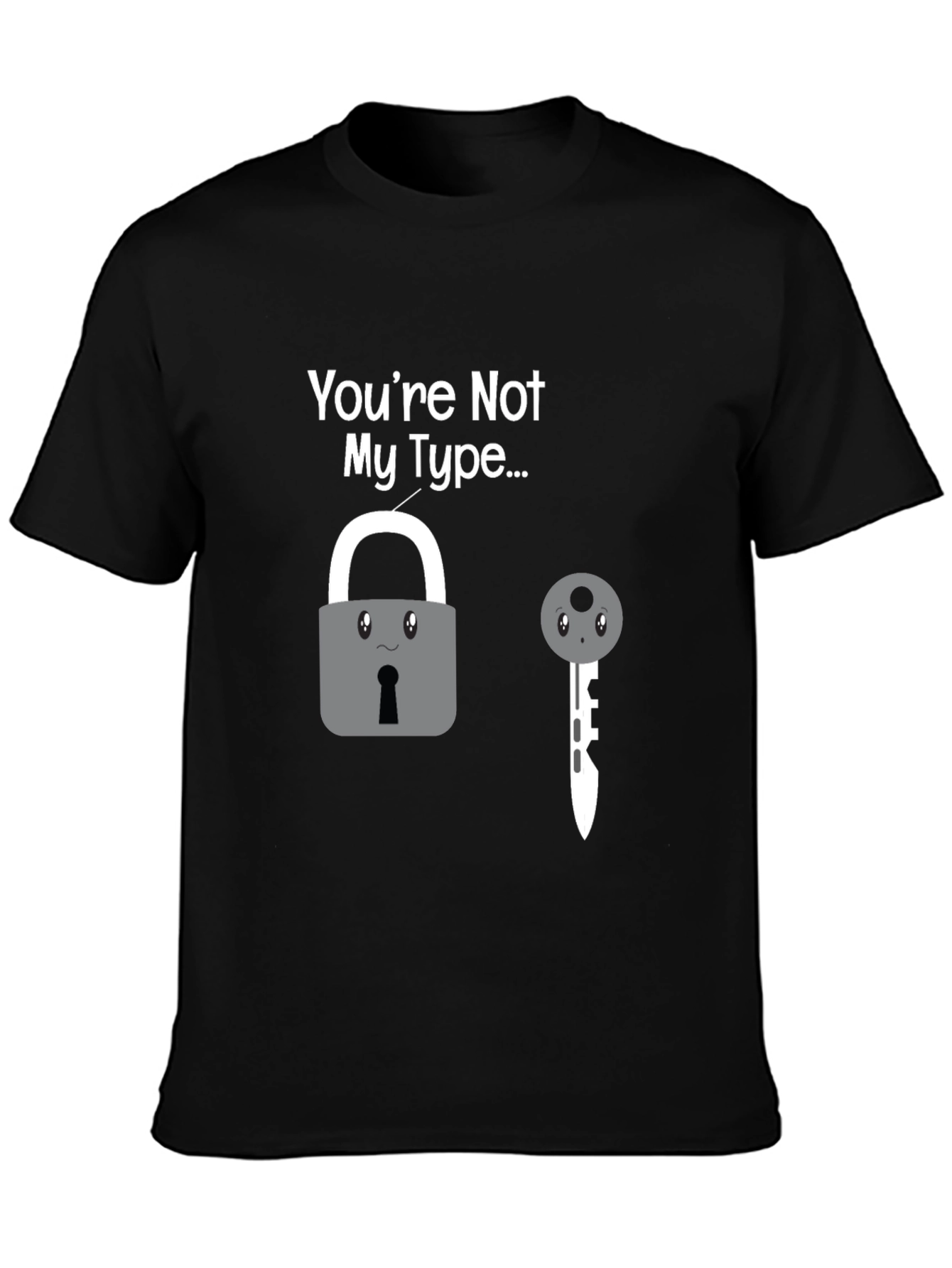 Funny Not My Type Graphic Novelty Tee