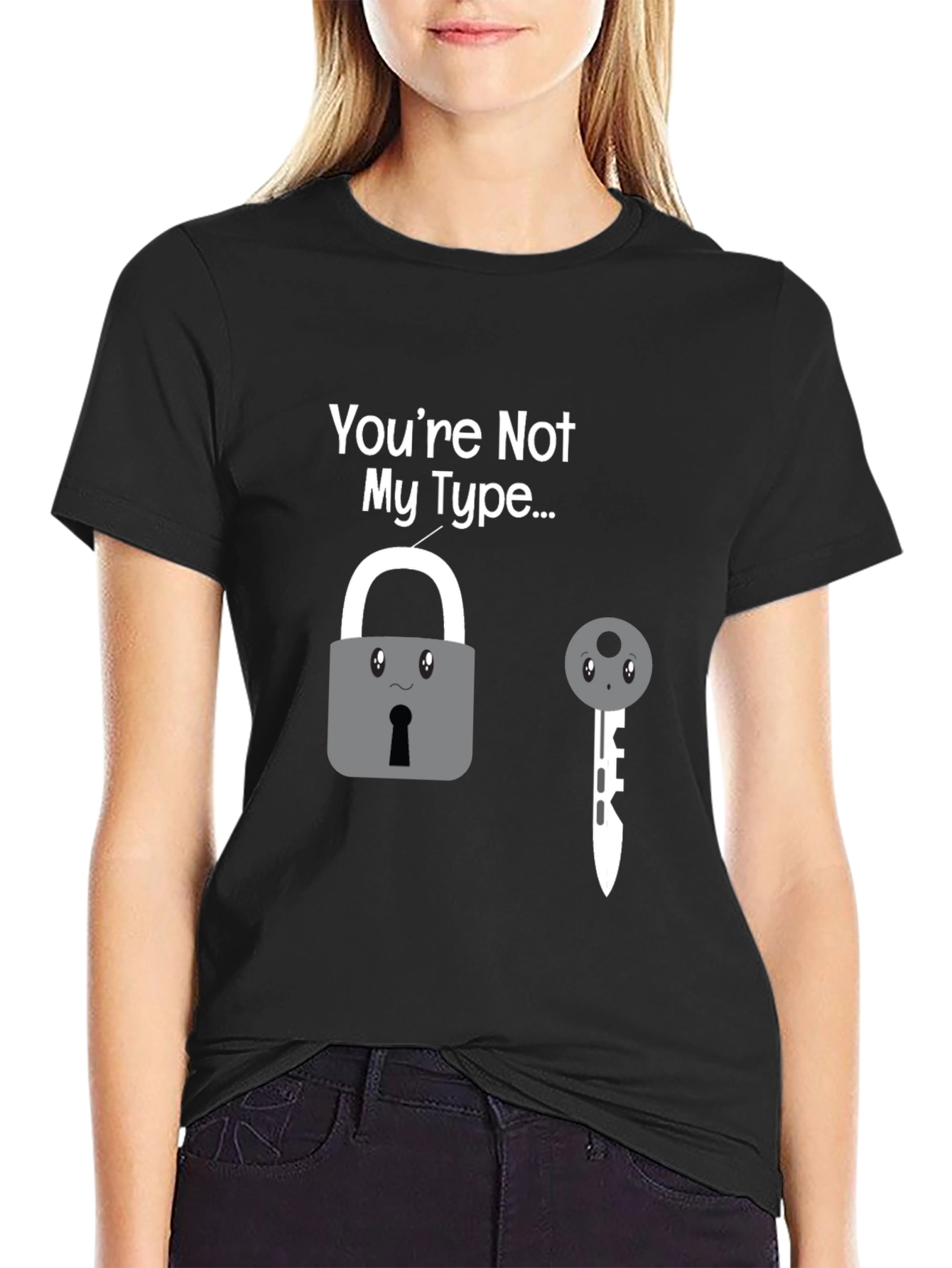 Funny Not My Type Graphic Novelty Tee
