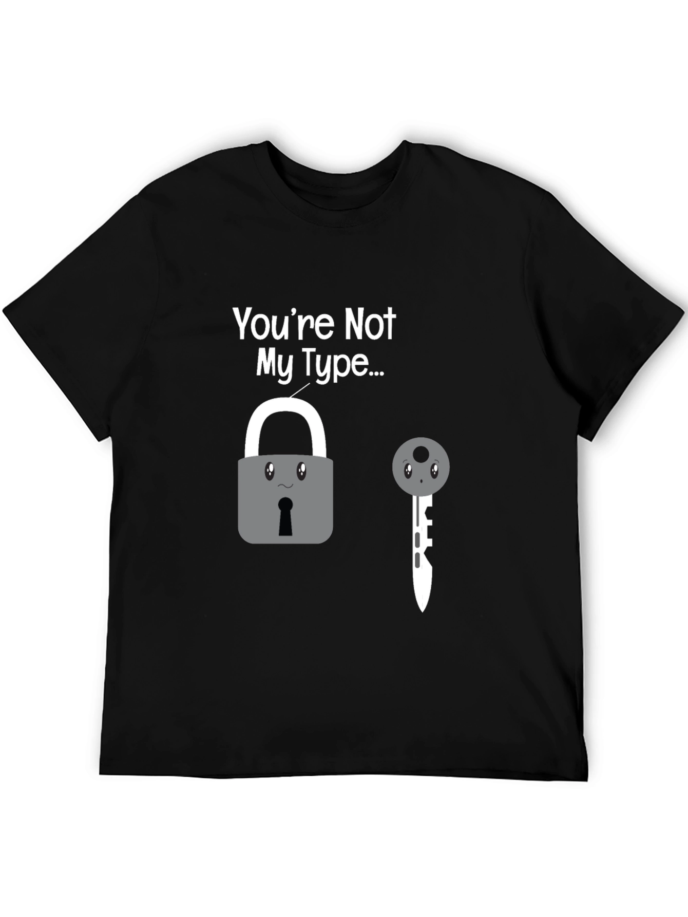 Funny Not My Type Graphic Novelty Tee