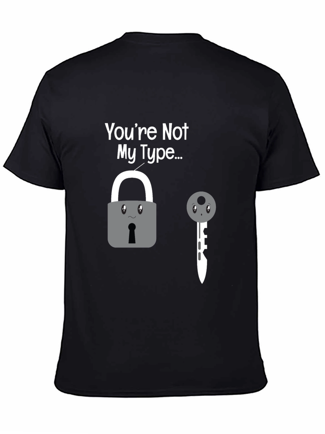 Funny Not My Type Graphic Novelty Tee