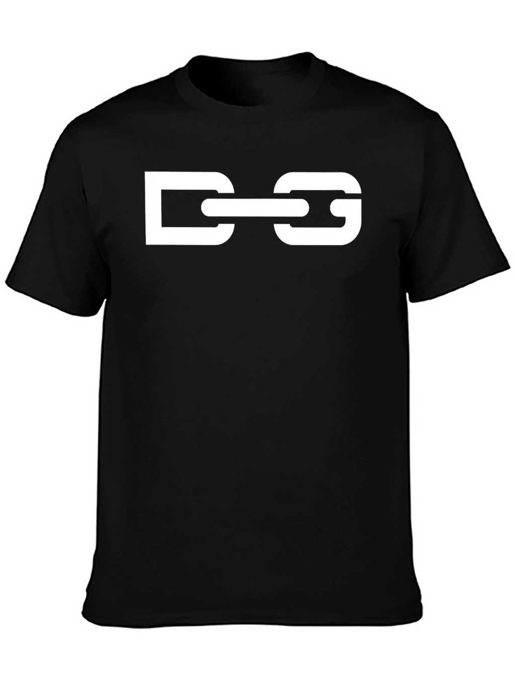 DG Chain Graphic Tee - Stylish Black Cotton T-Shirt