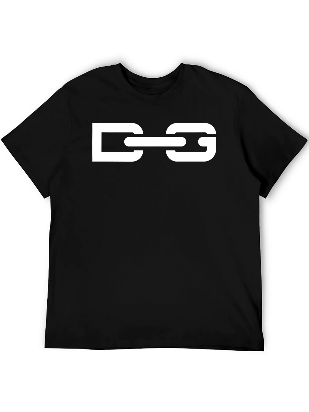 DG Chain Graphic Tee - Stylish Black Cotton T-Shirt