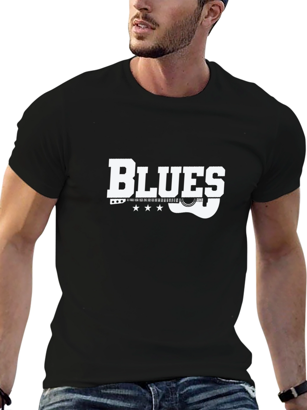 Blues Music Guitar T-Shirt