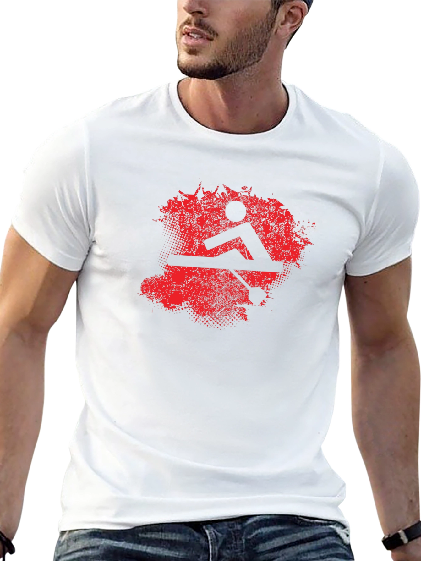 Rowing Graphic T-Shirt - Black