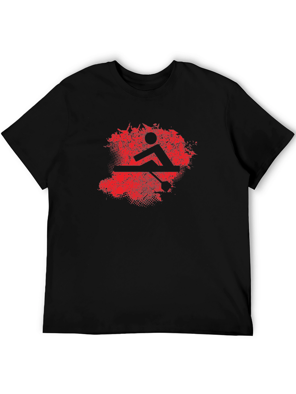 Rowing Graphic T-Shirt - Black