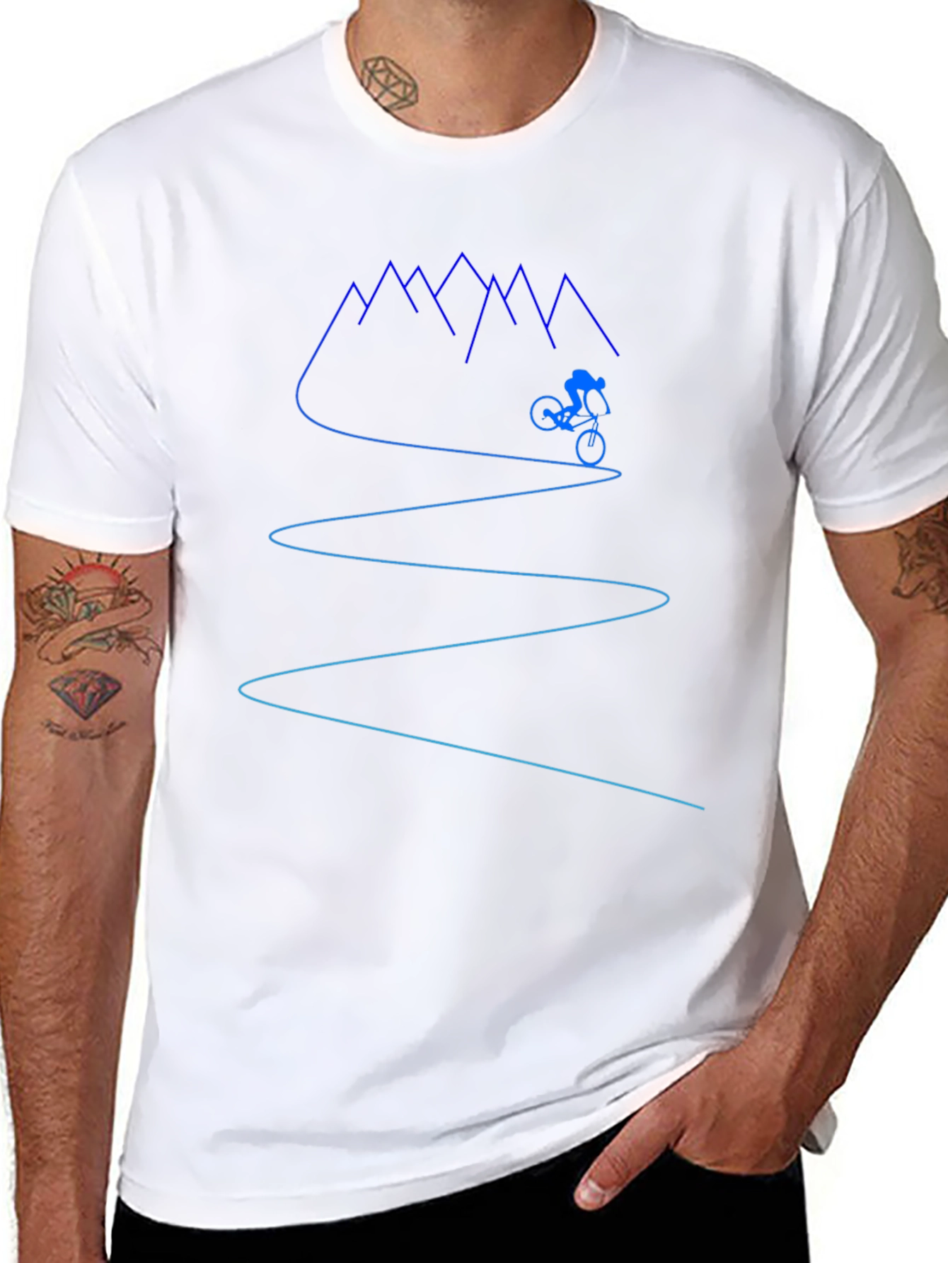 Mountain Biker Tee - Ride the Trails