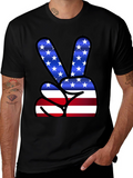 Peace Sign USA Flag T-Shirt
