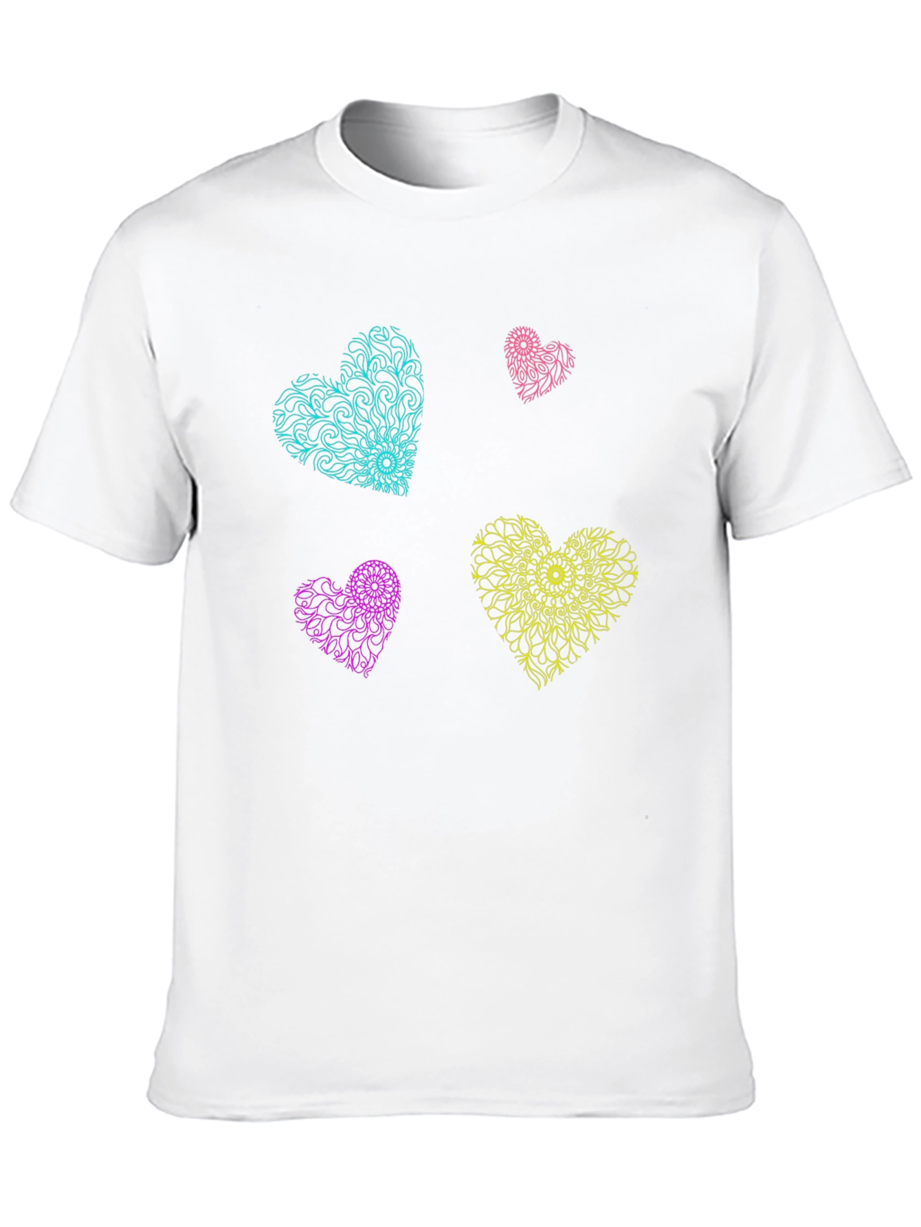 Heart Mandala T-Shirt - Vibrant Graphic Tee