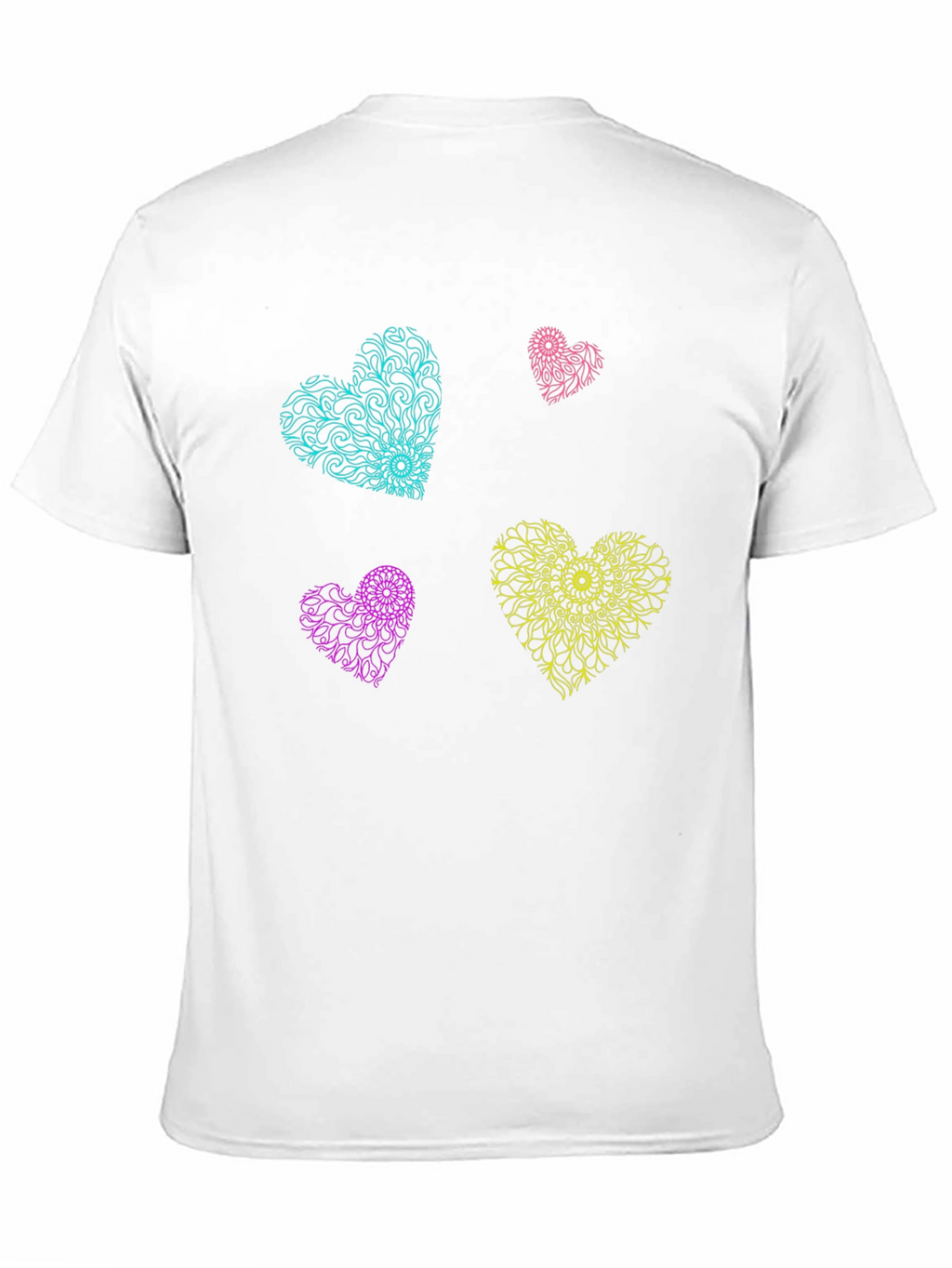 Heart Mandala T-Shirt - Vibrant Graphic Tee