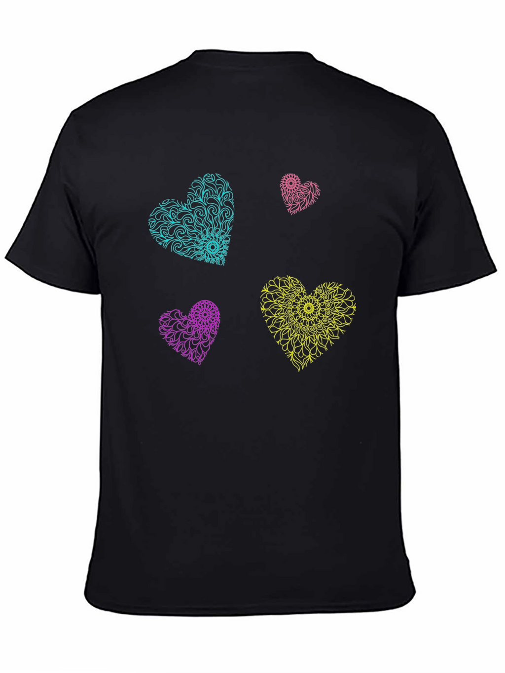 Heart Mandala T-Shirt - Vibrant Graphic Tee