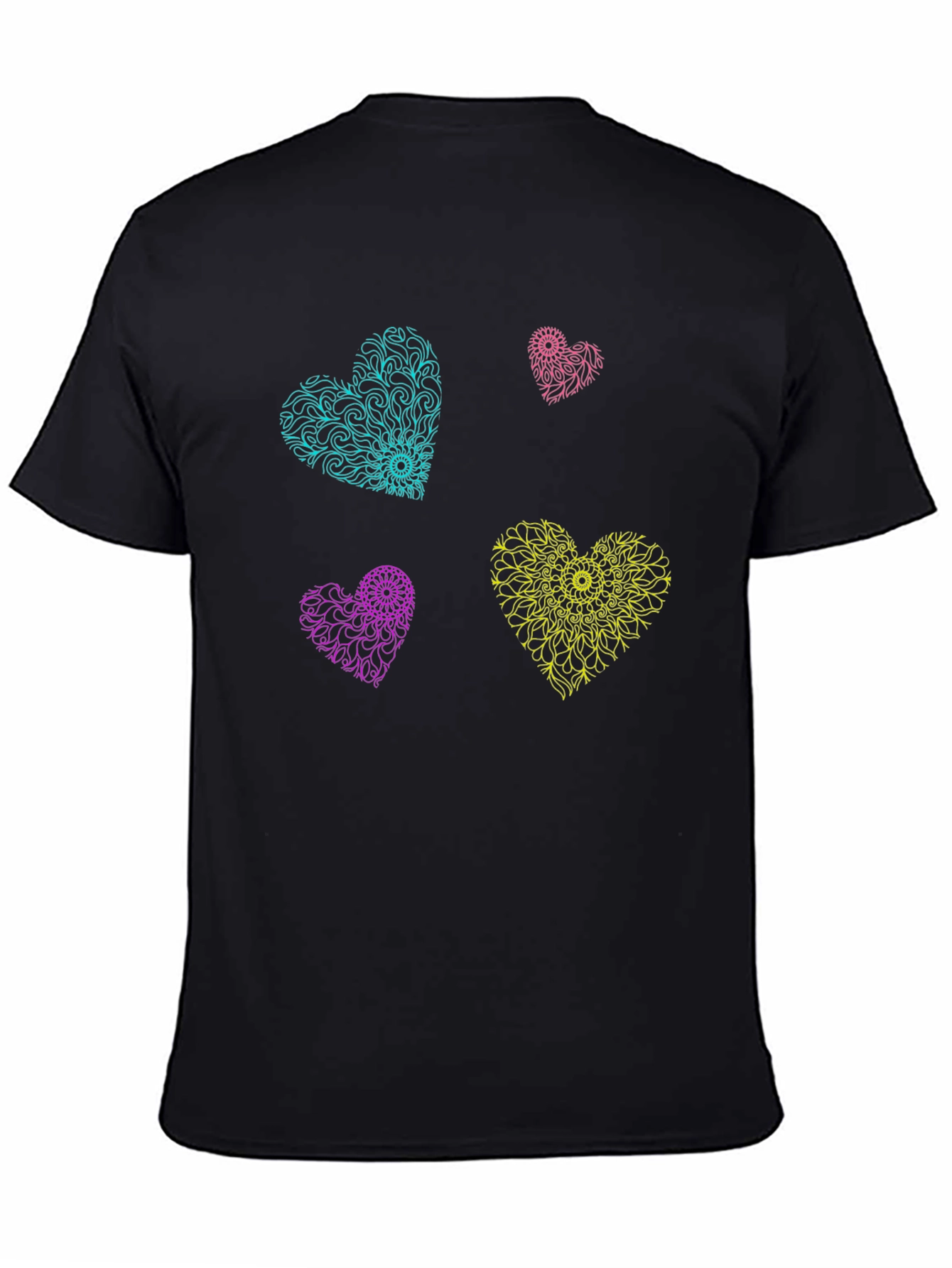 Heart Mandala T-Shirt - Vibrant Graphic Tee