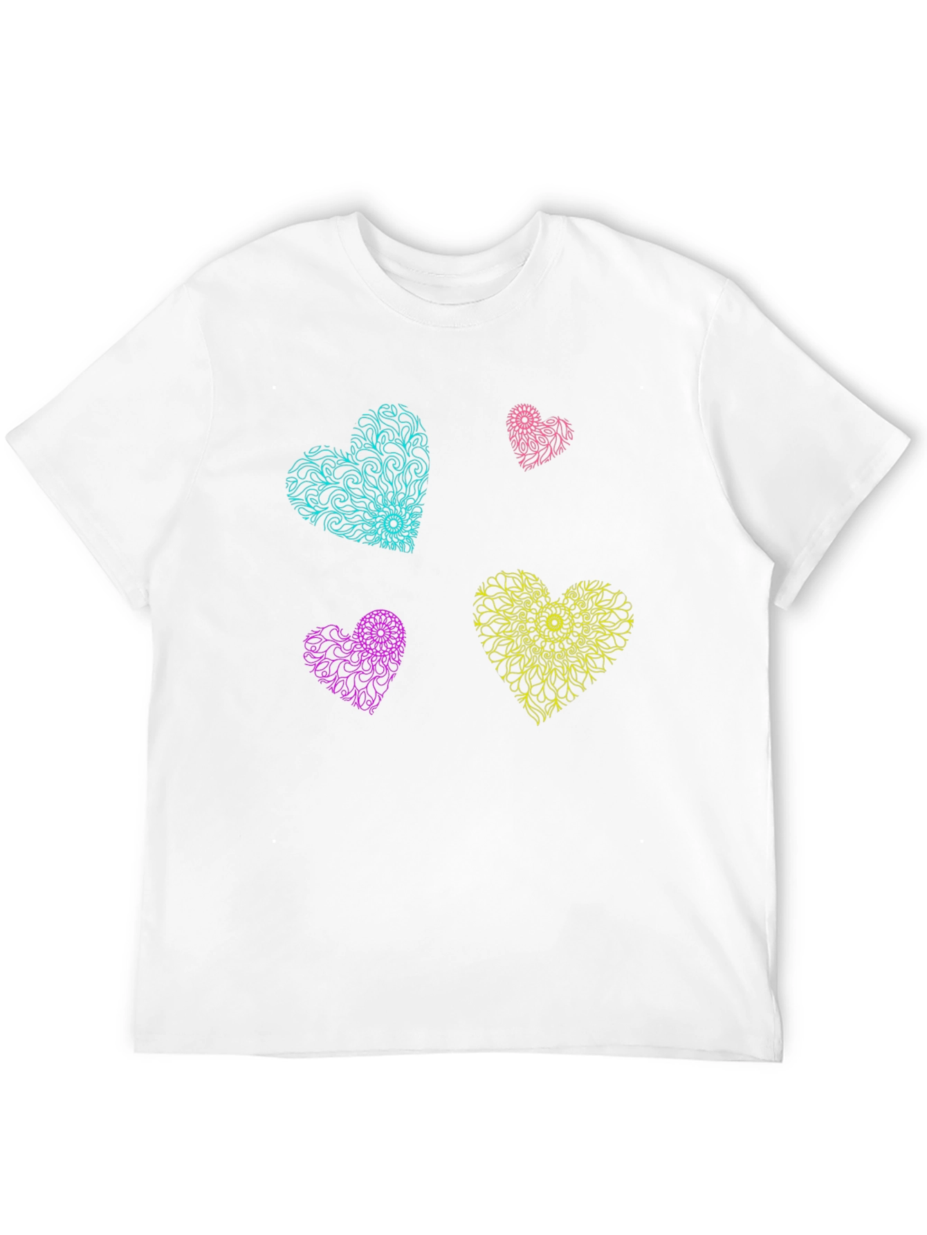Heart Mandala T-Shirt - Vibrant Graphic Tee