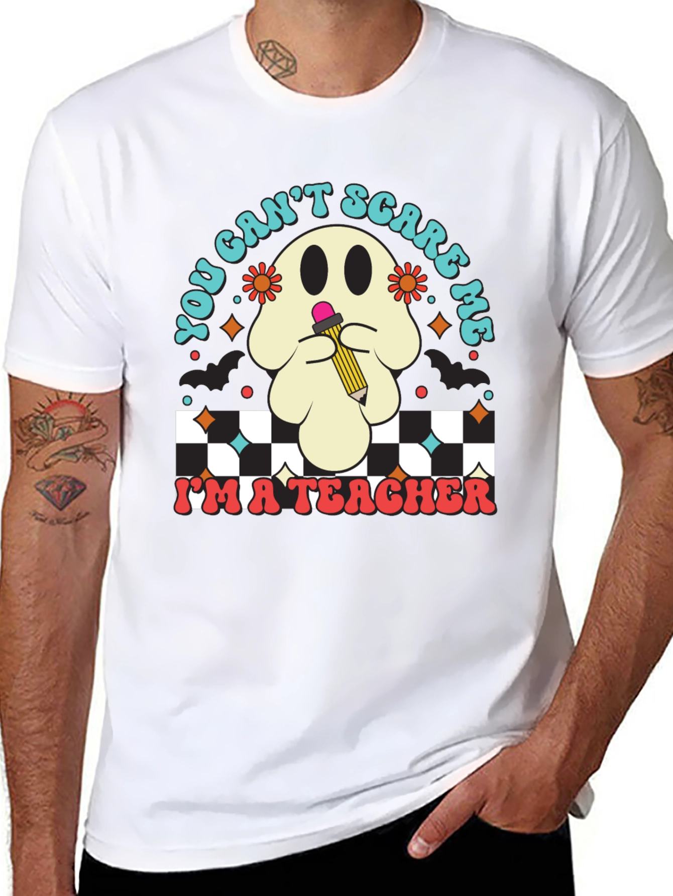 Teacher Halloween Ghost T-Shirt