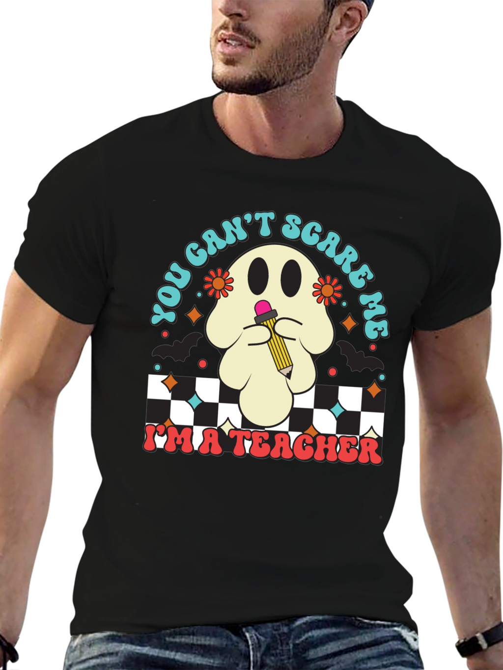 Teacher Halloween Ghost T-Shirt