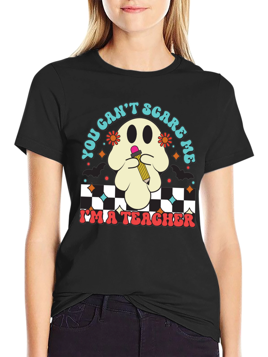 Teacher Halloween Ghost T-Shirt