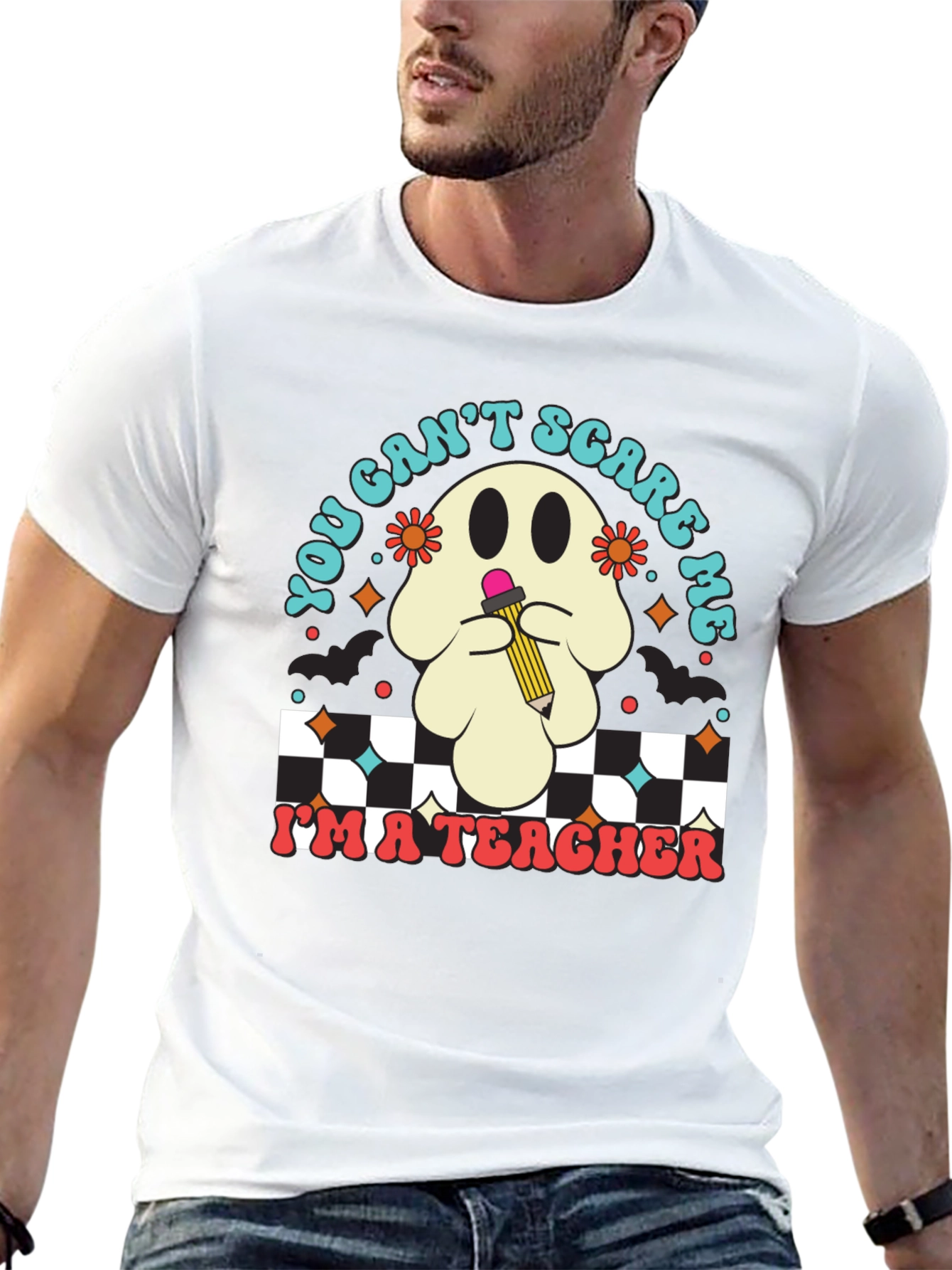 Teacher Halloween Ghost T-Shirt