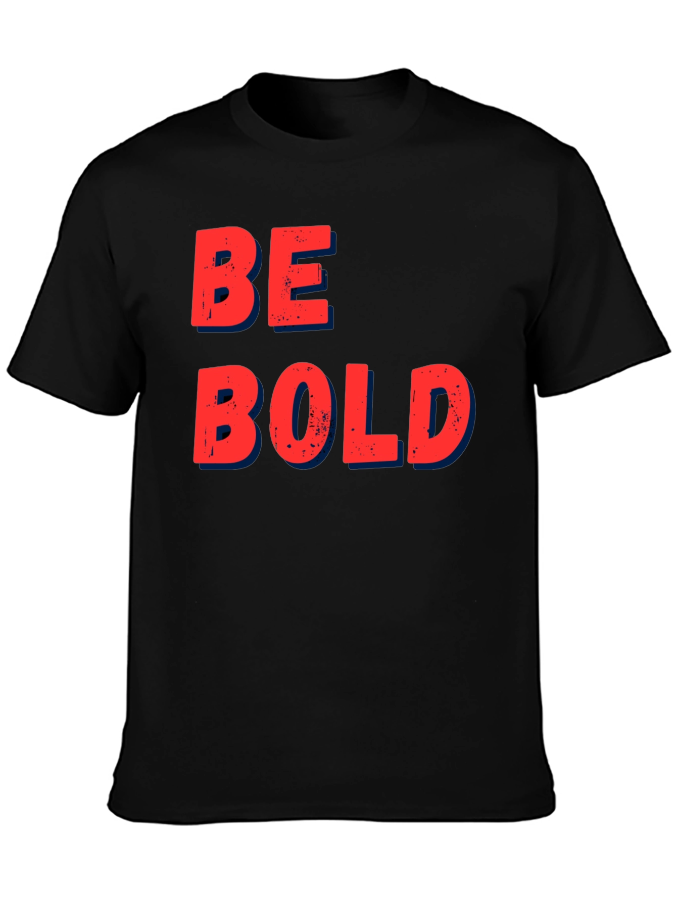 Be Bold Graphic T-Shirt - Casual Black Tee