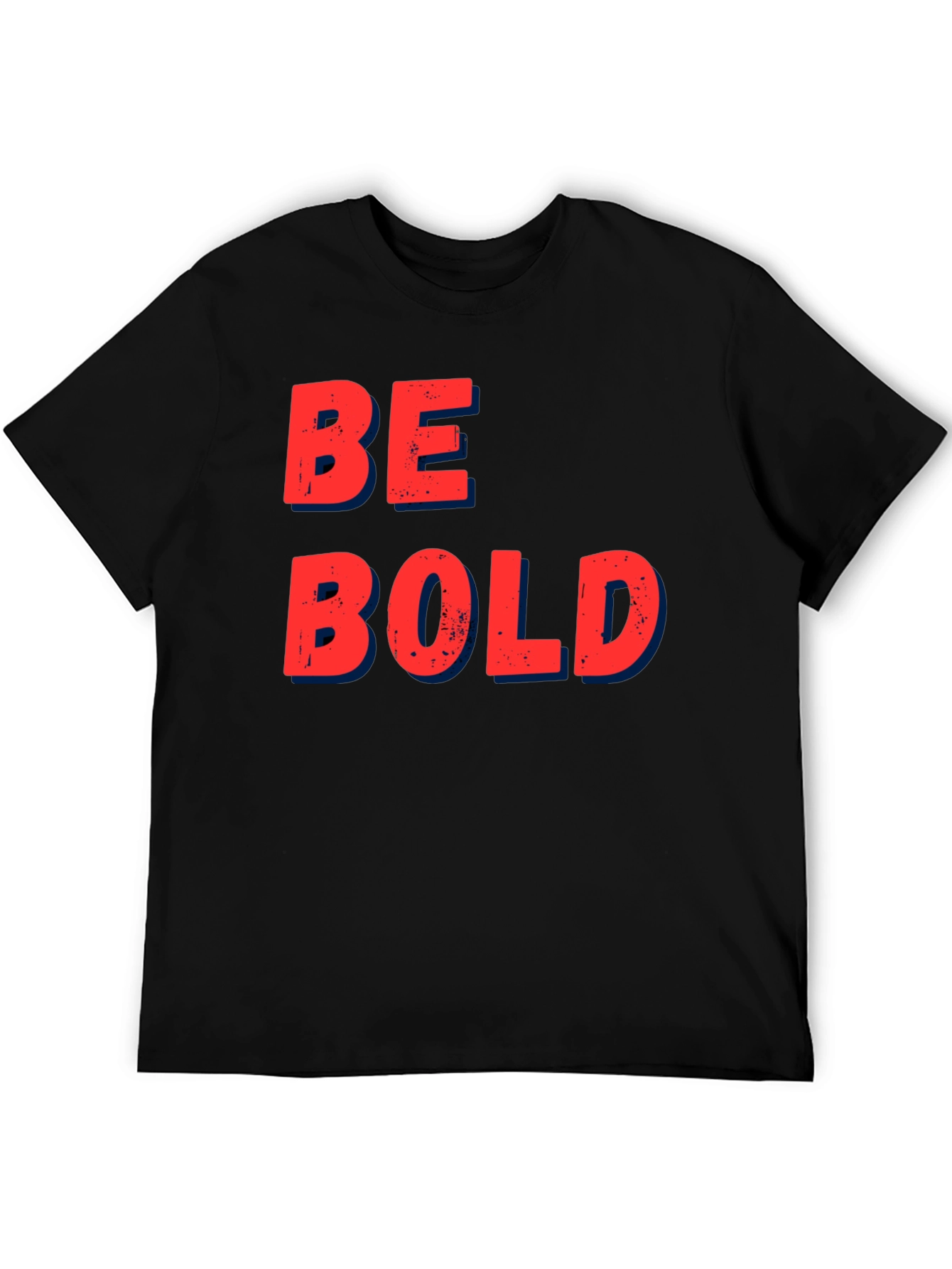 Be Bold Graphic T-Shirt - Casual Black Tee