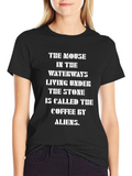 Mouse Waterways Coffee Alien T-Shirt