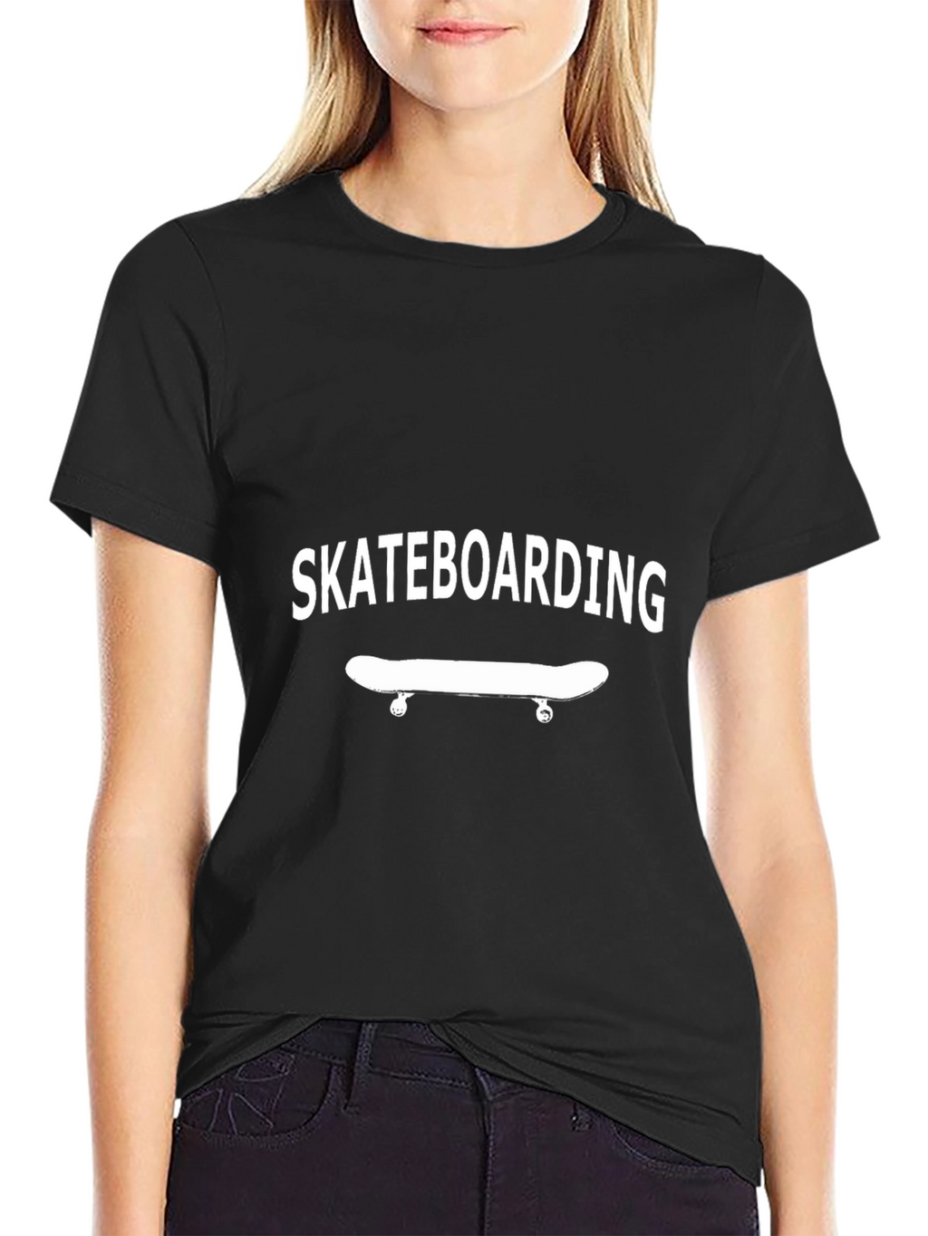 Skateboarding T-Shirt - Black Graphic Tee