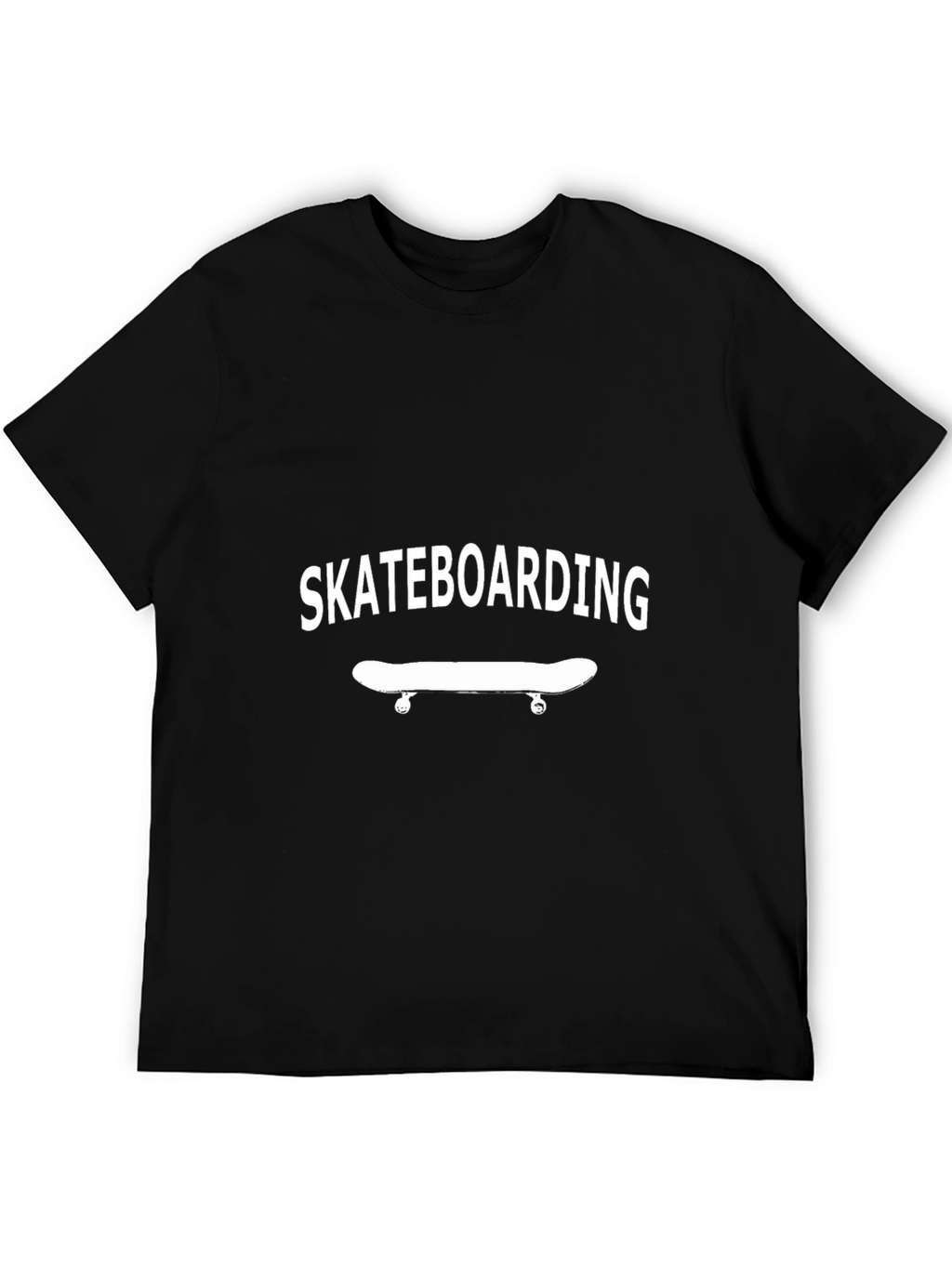 Skateboarding T-Shirt - Black Graphic Tee