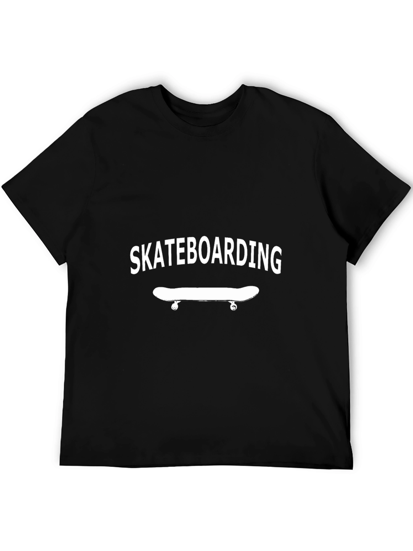 Skateboarding T-Shirt - Black Graphic Tee