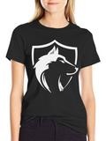 Black Wolf Shield Graphic Tee