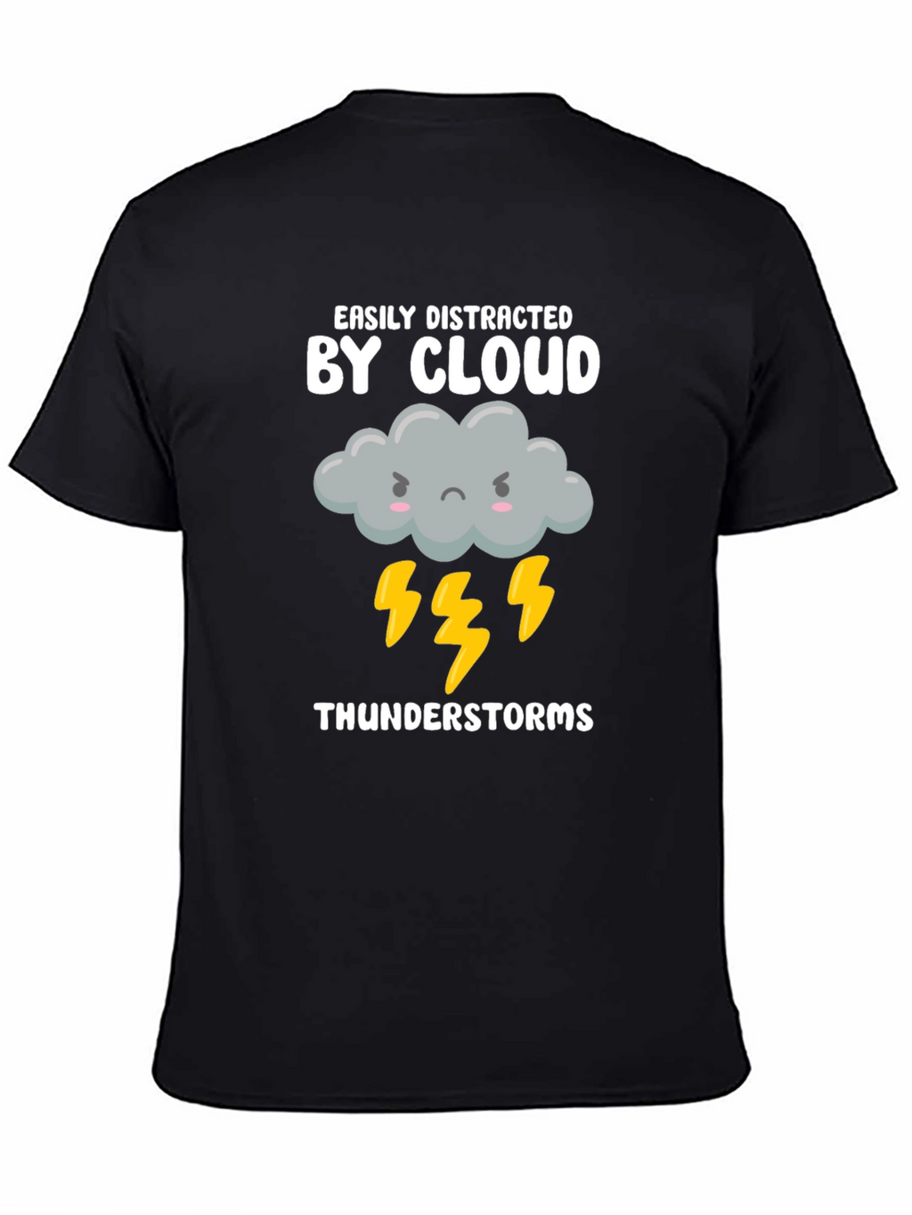 Easily Distracted By Cloud Thunderstorms Graphic T-Shirt