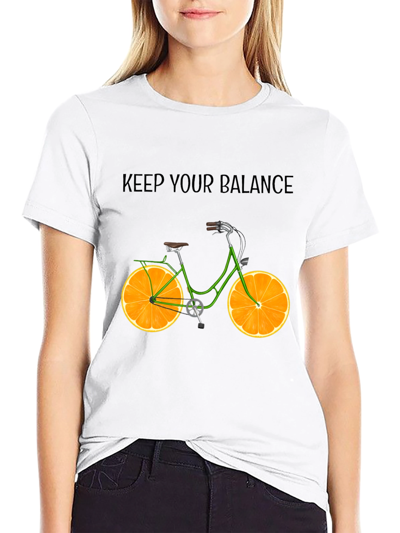 Balance Bike Tee - Orange Slice Wheels