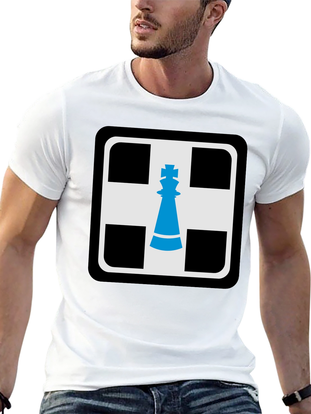 Chess King Graphic T-Shirt - Black