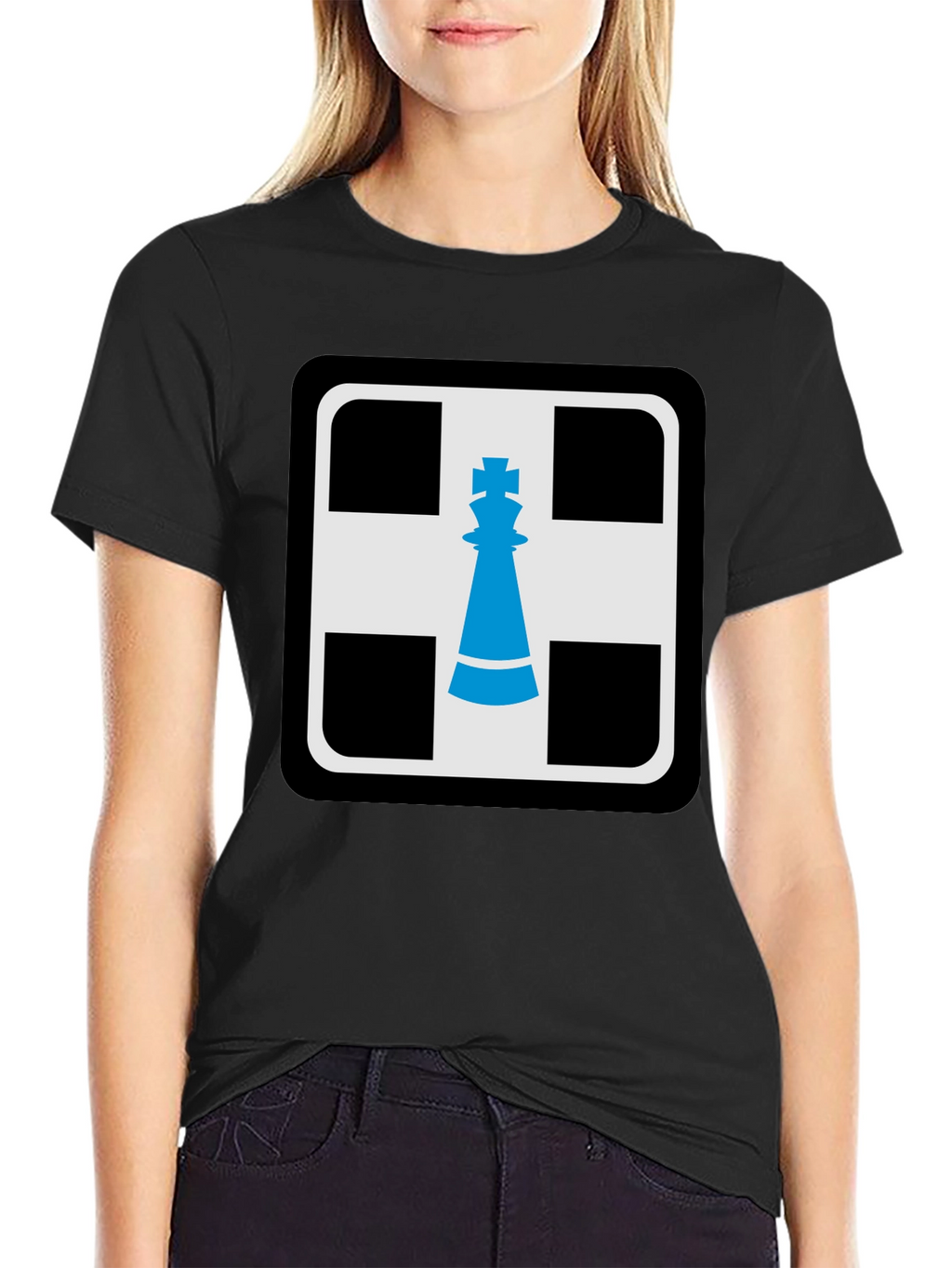 Chess King Graphic T-Shirt - Black