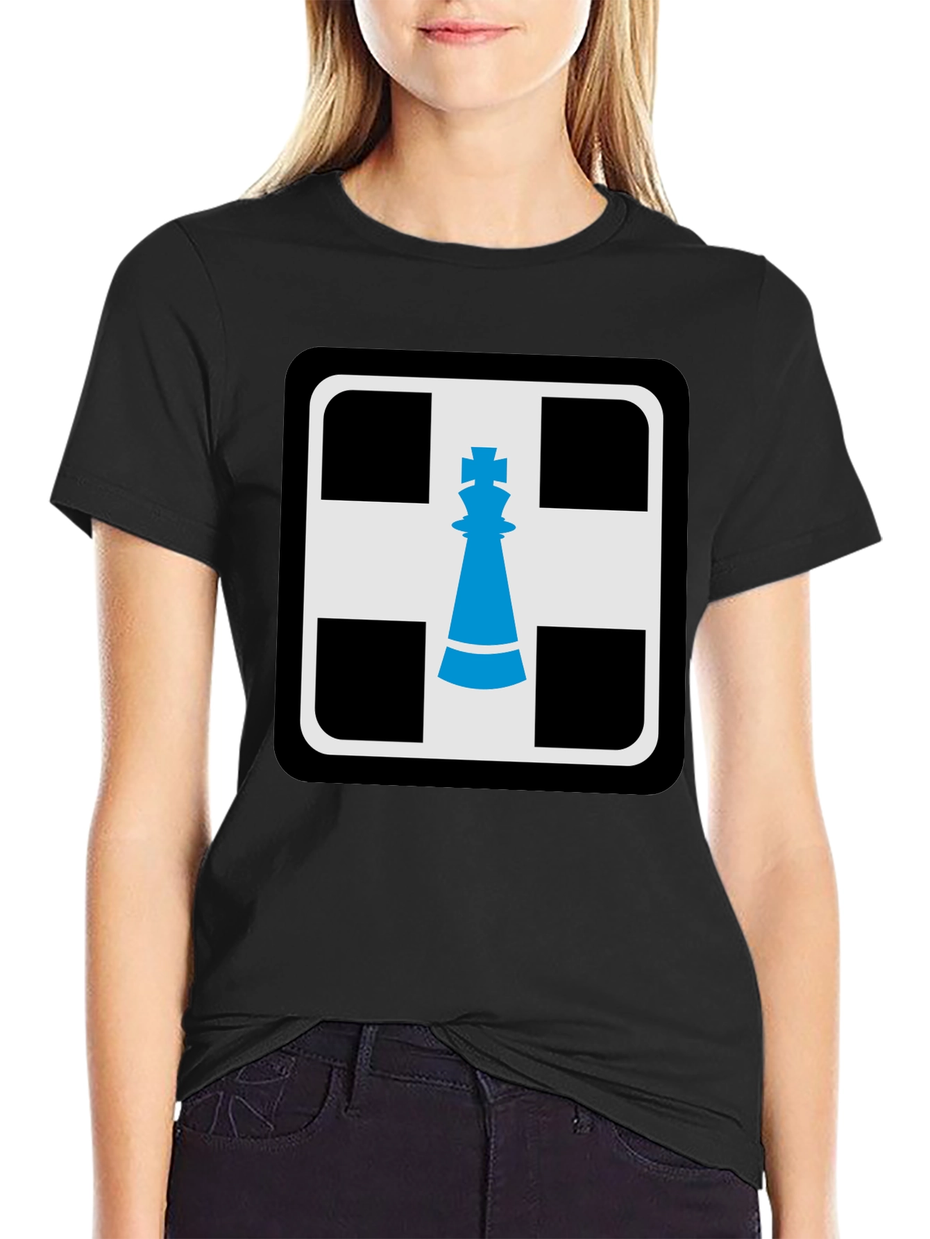 Chess King Graphic T-Shirt - Black