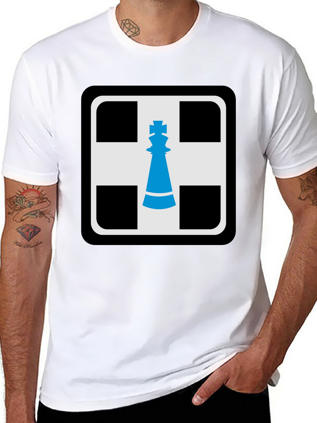 Chess King Graphic T-Shirt - Black