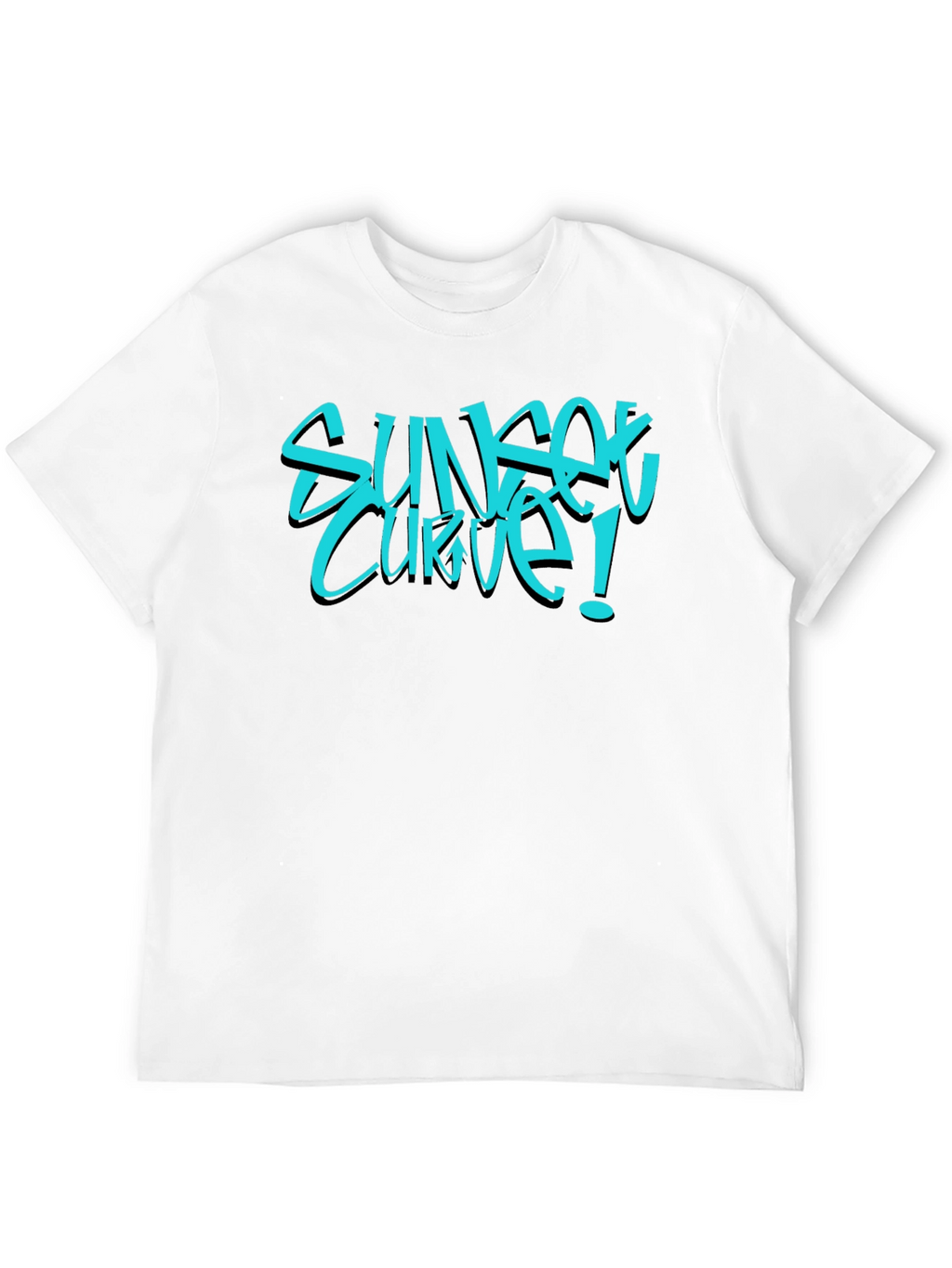 Sunset Curve Graphic Tee - Black