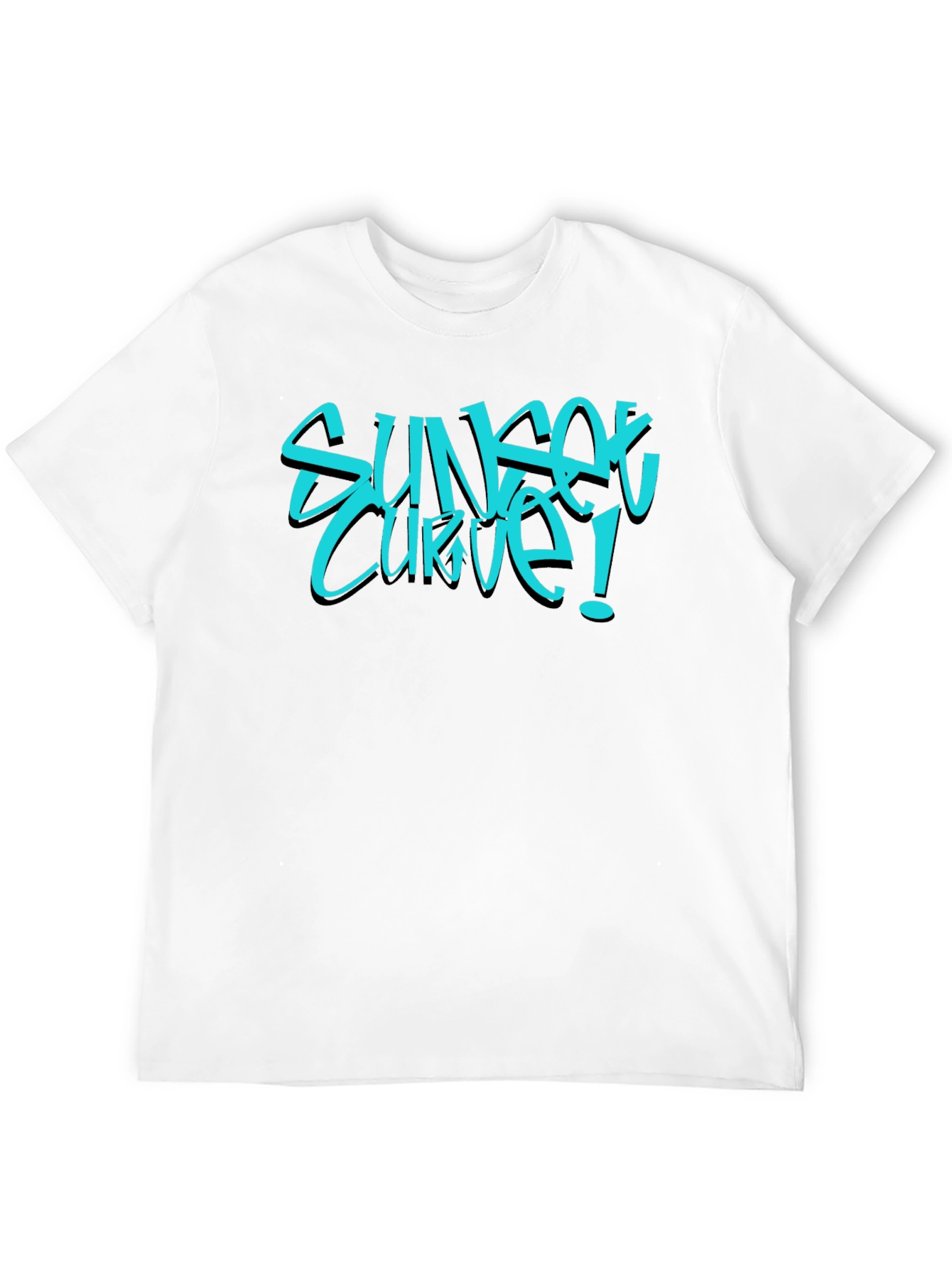 Sunset Curve Graphic Tee - Black