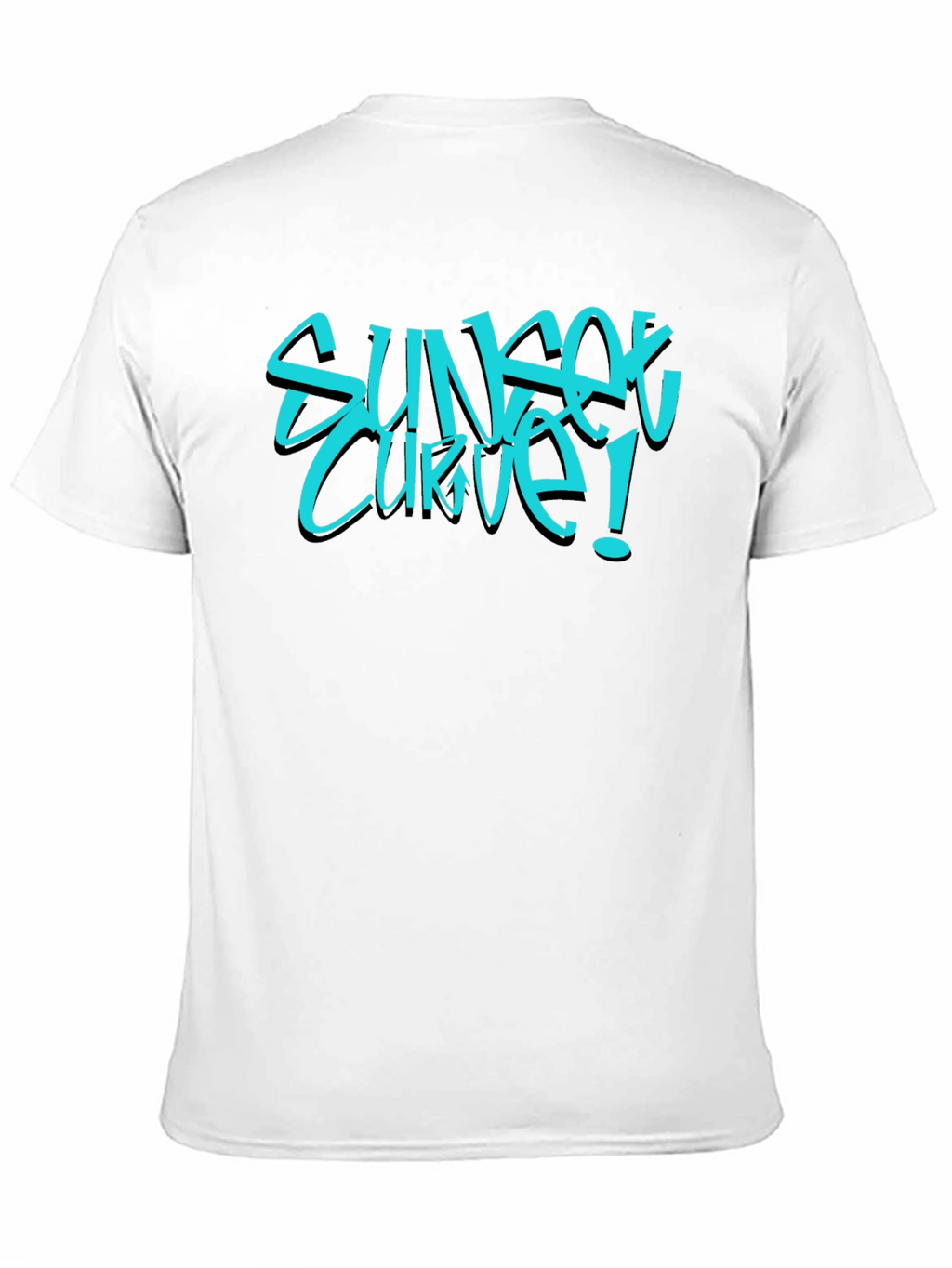 Sunset Curve Graphic Tee - Black