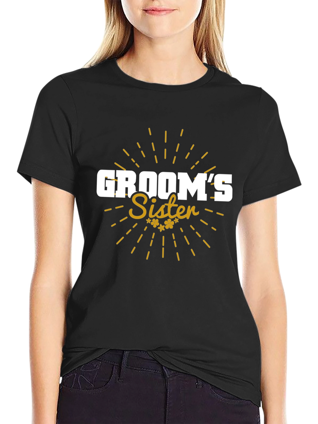 Grooms Sister Graphic T-Shirt - Wedding Party