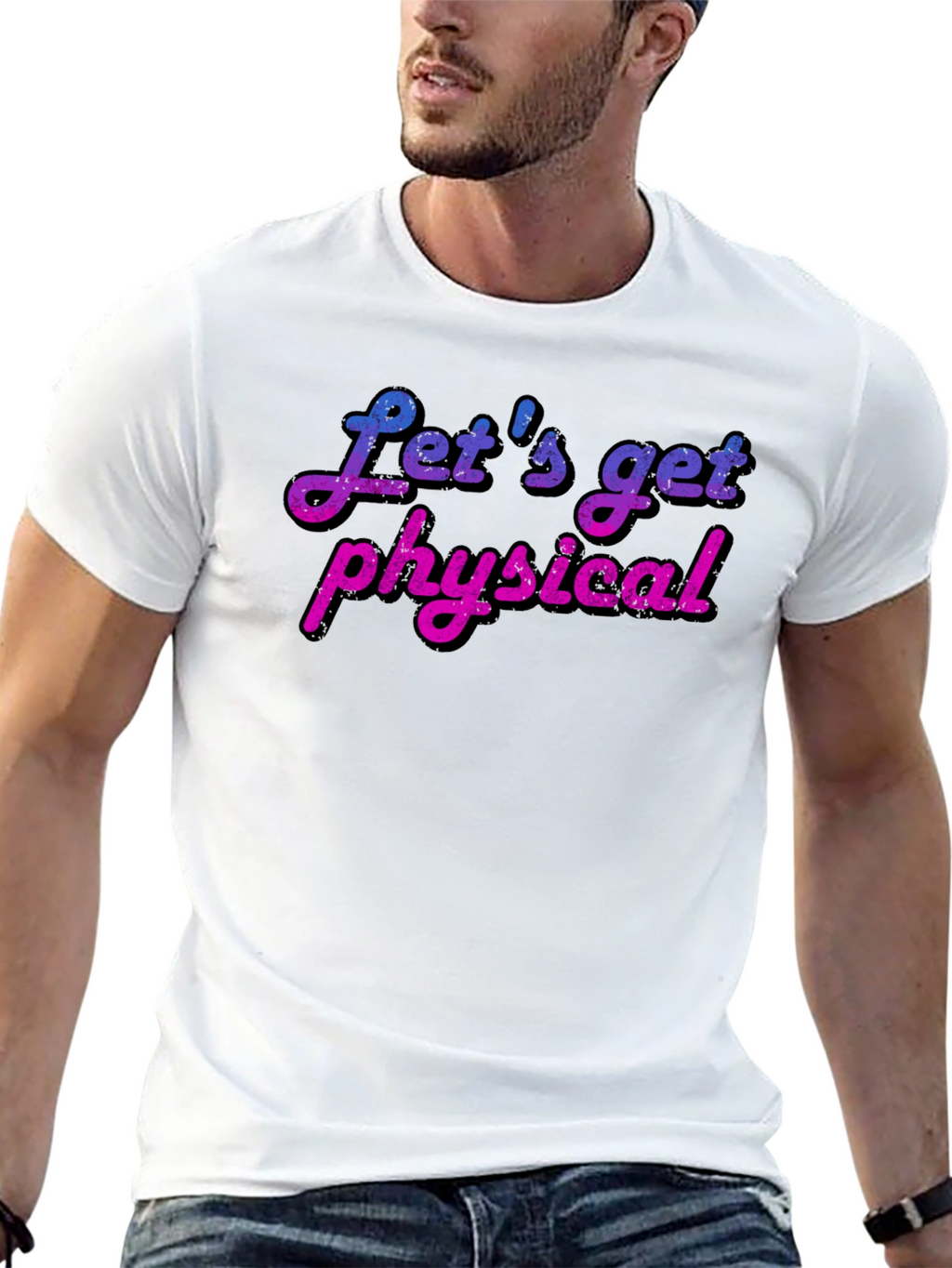 Lets Get Physical T-Shirt - Retro Fitness Tee