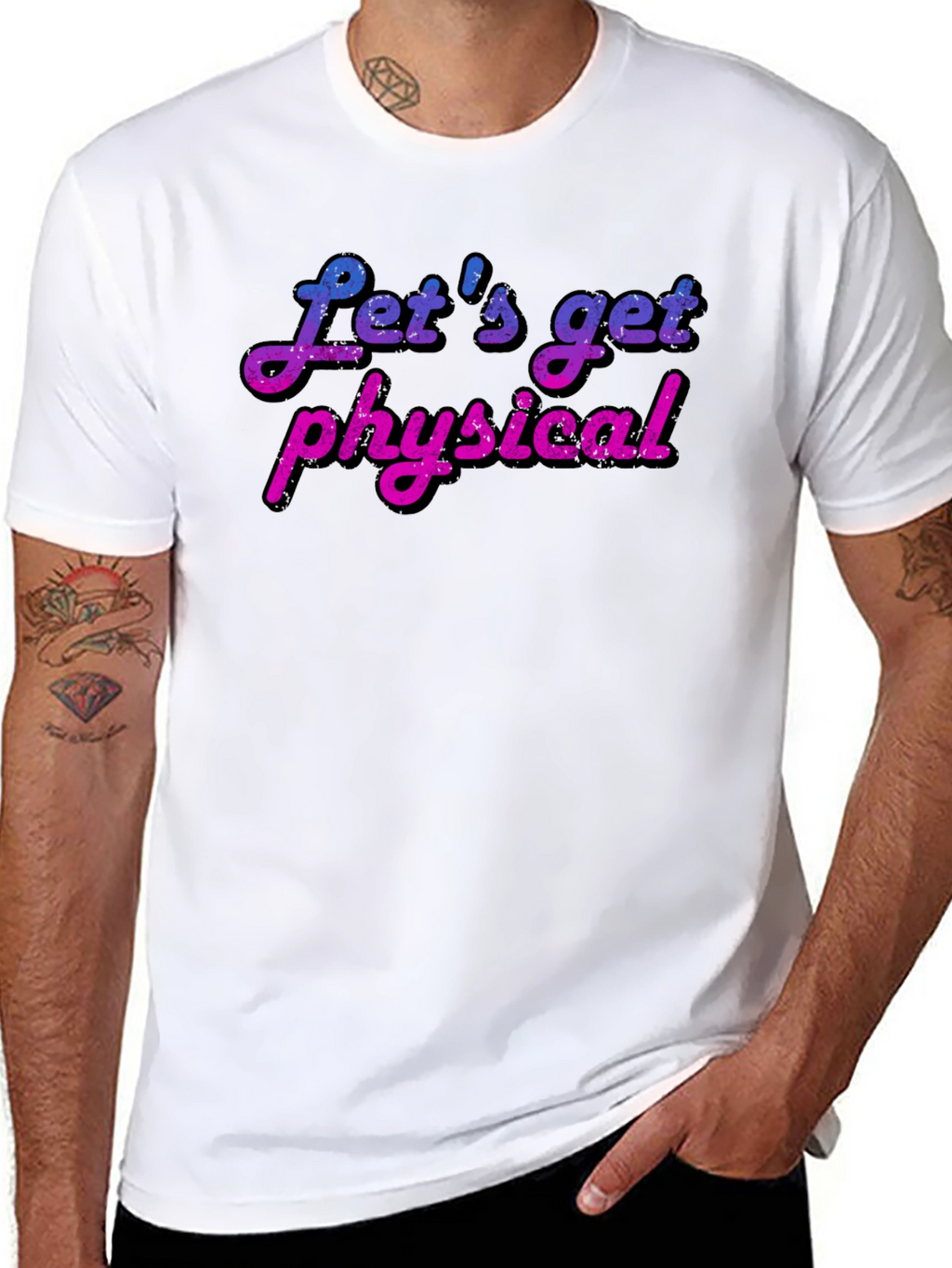Lets Get Physical T-Shirt - Retro Fitness Tee