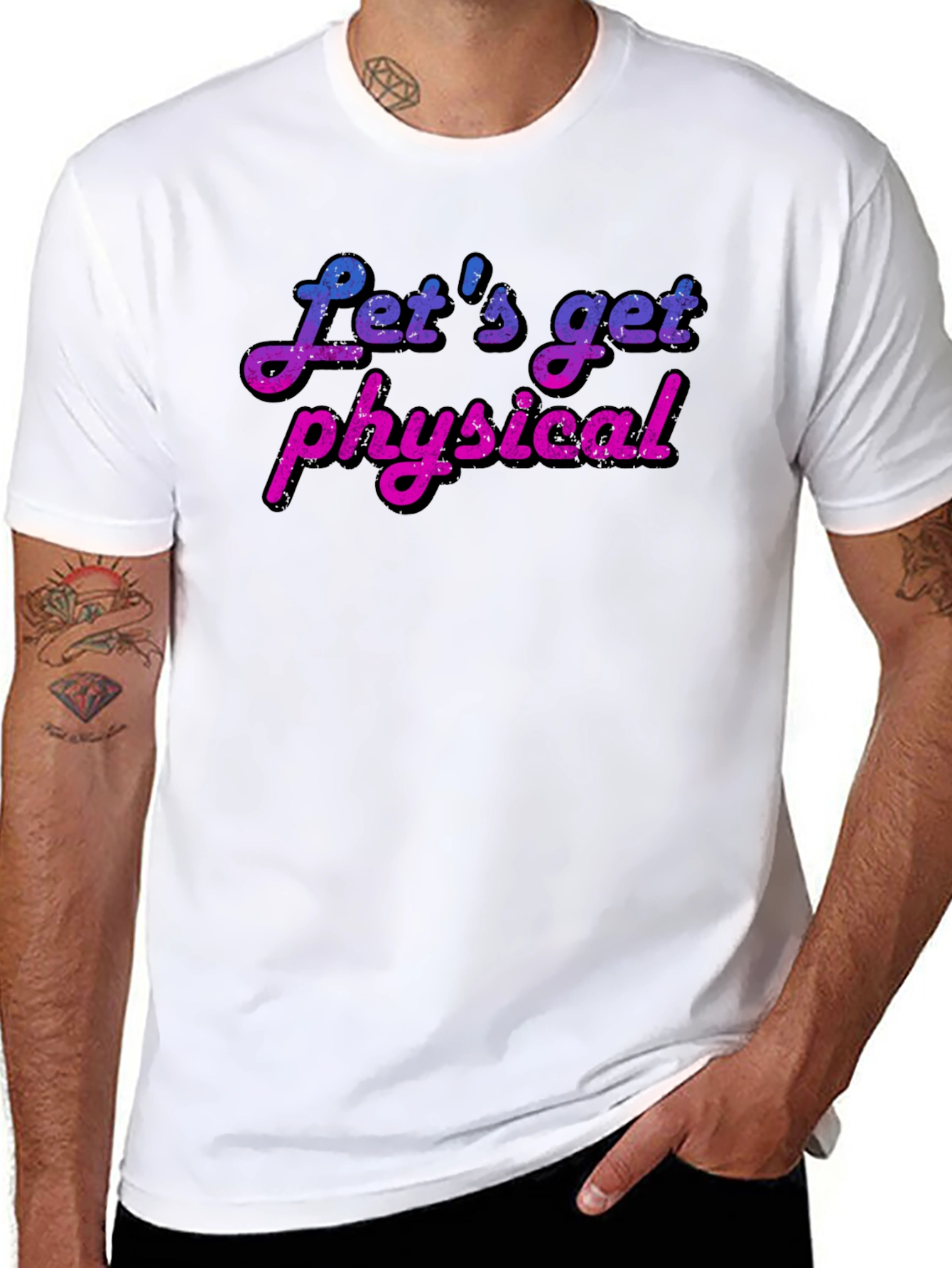 Lets Get Physical T-Shirt - Retro Fitness Tee